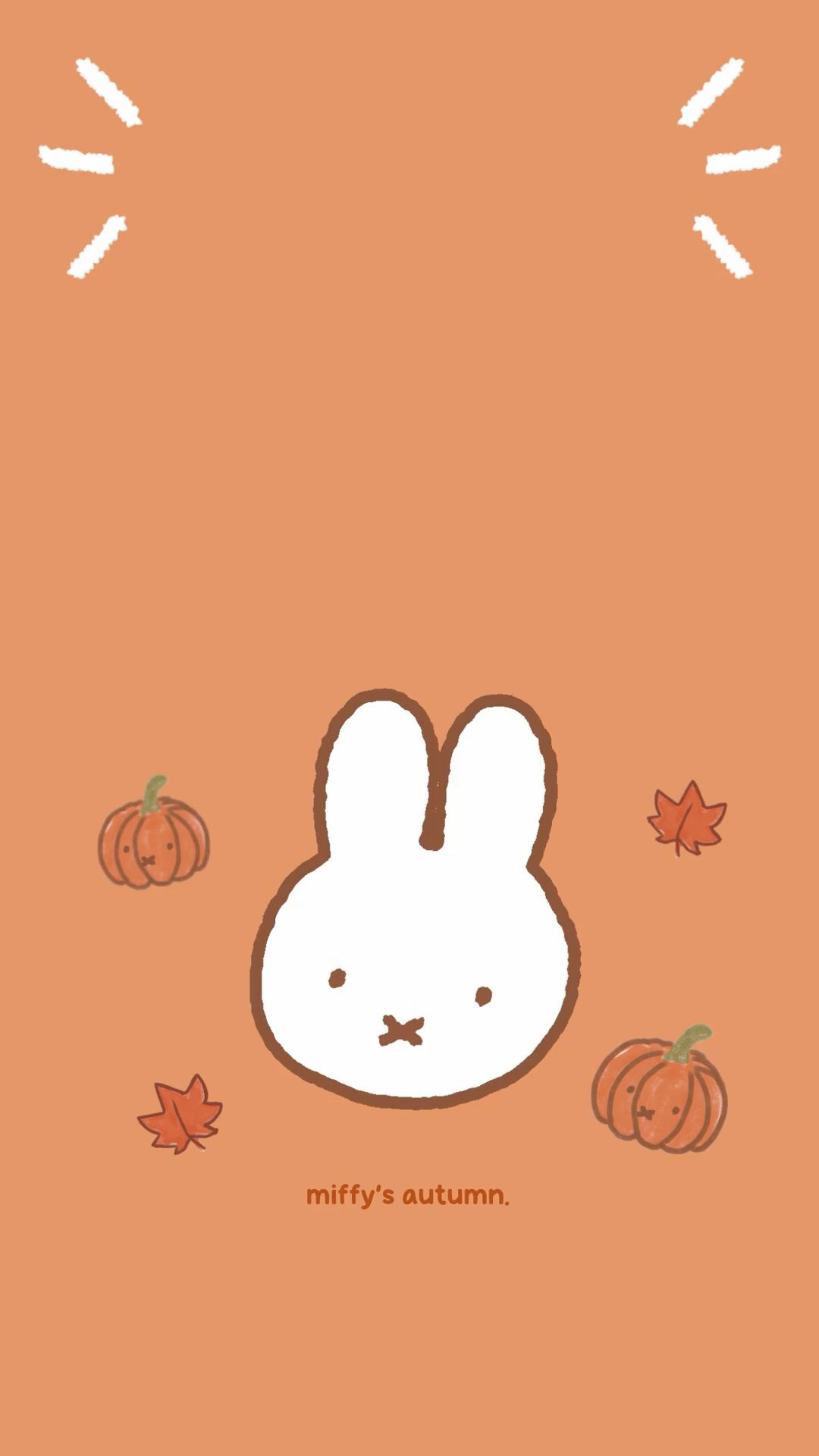 miffy autumn lockscreen ୧ ‧₊˚