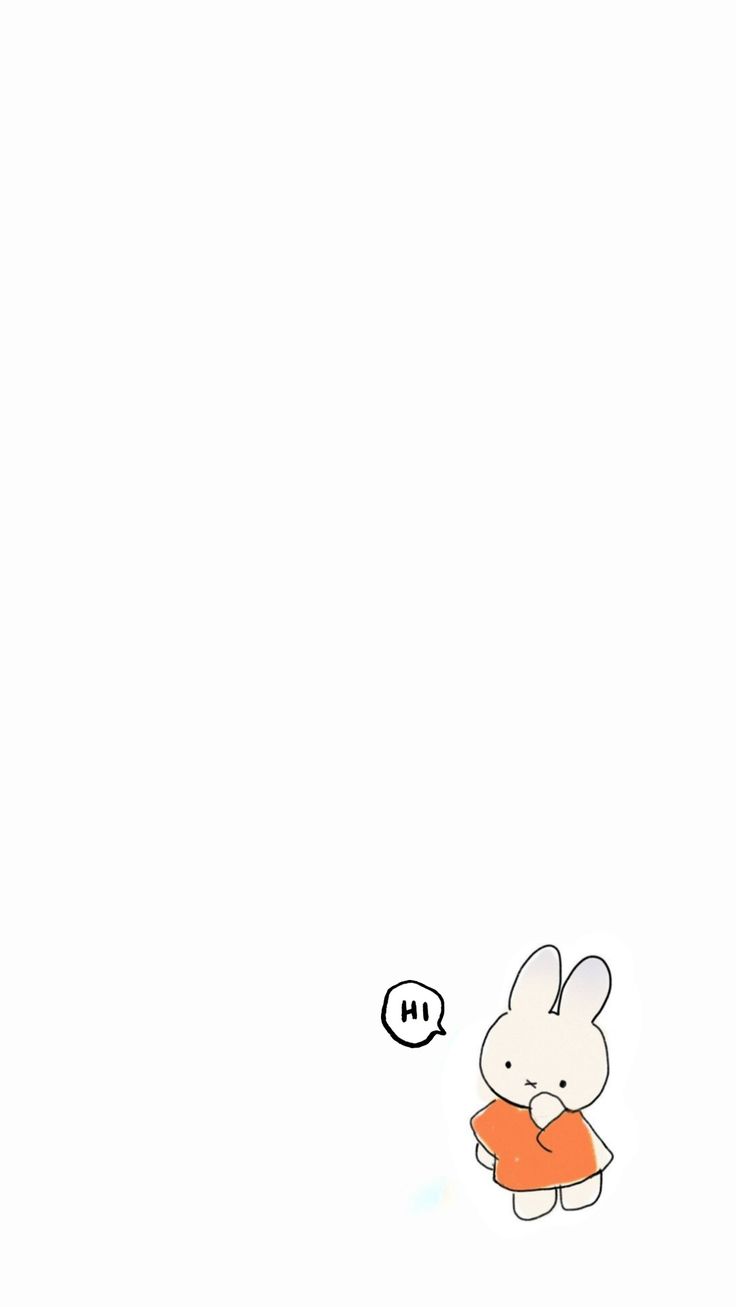 White Miffy wallpaper