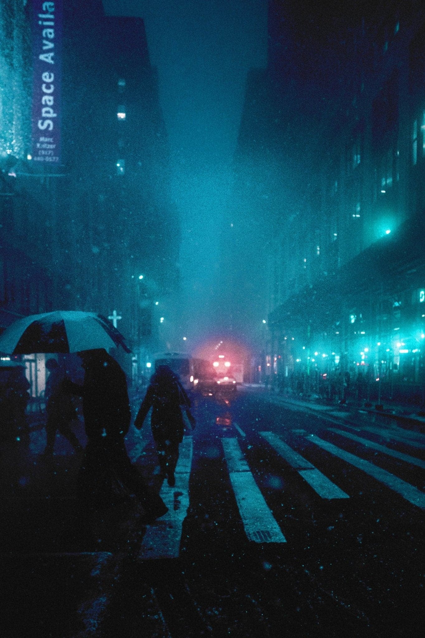 NYC 'Rain & Foggy Streets' Poster