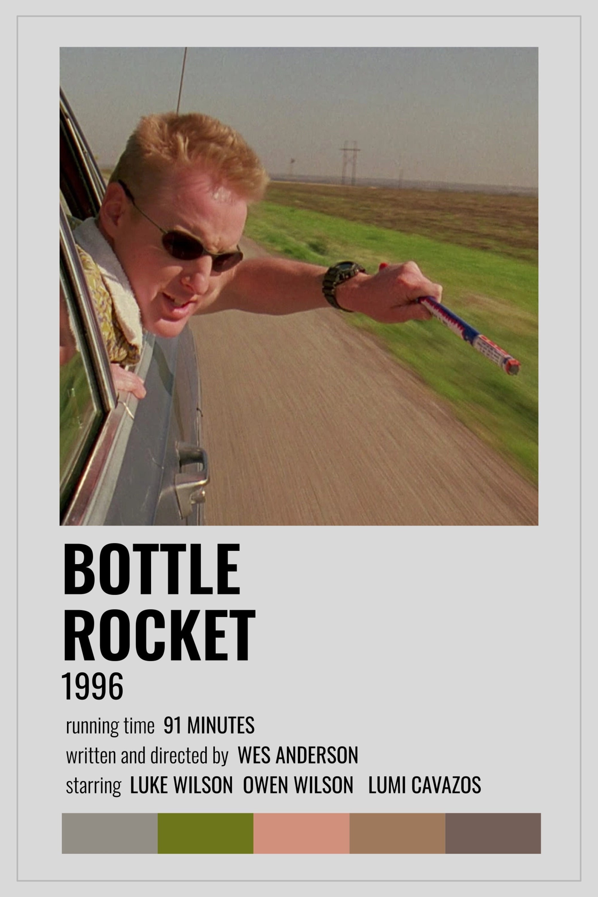 Bottle Rocket Wes Anderson Polaroid