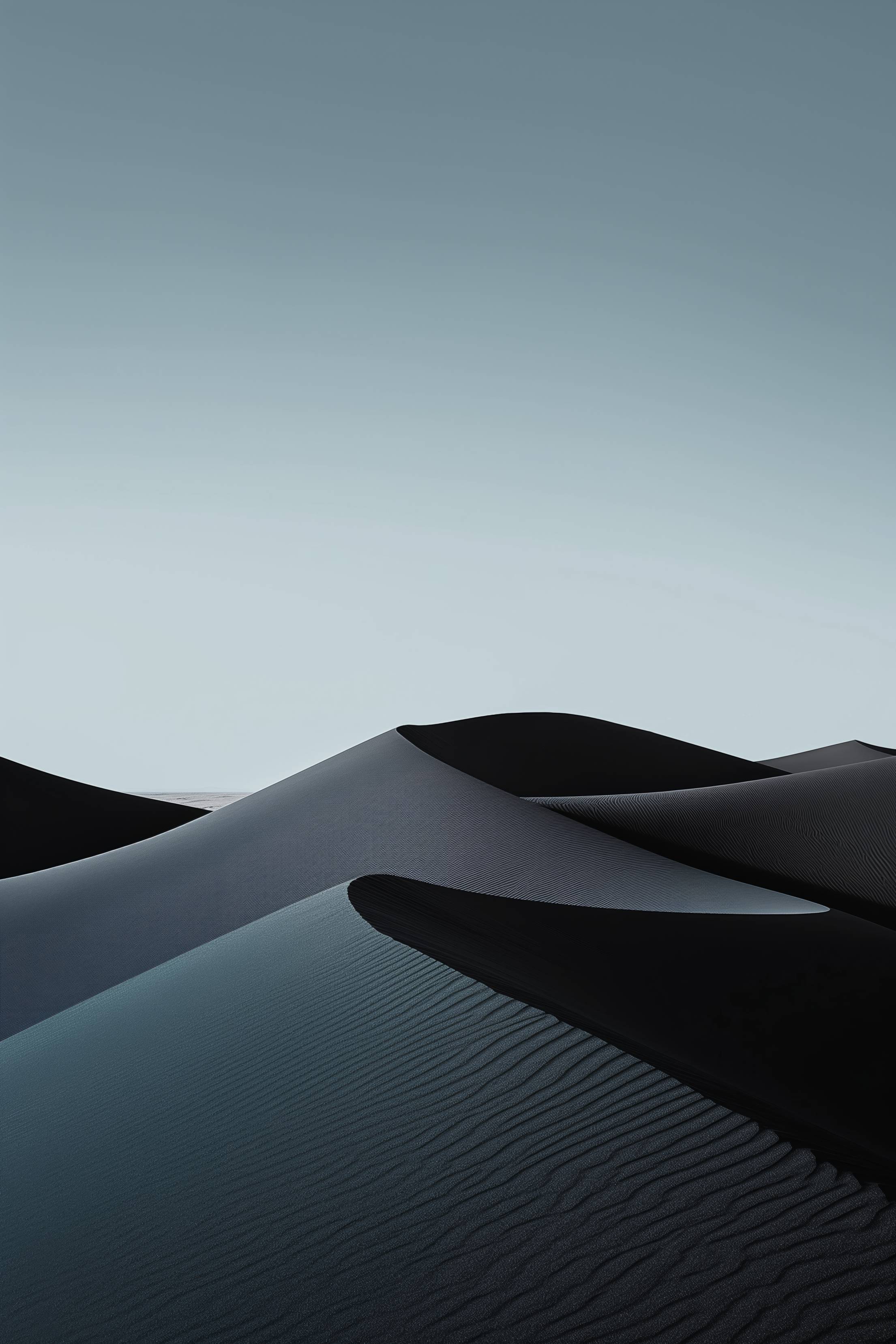 Black Sand Dunes Smartphone Wallpaper