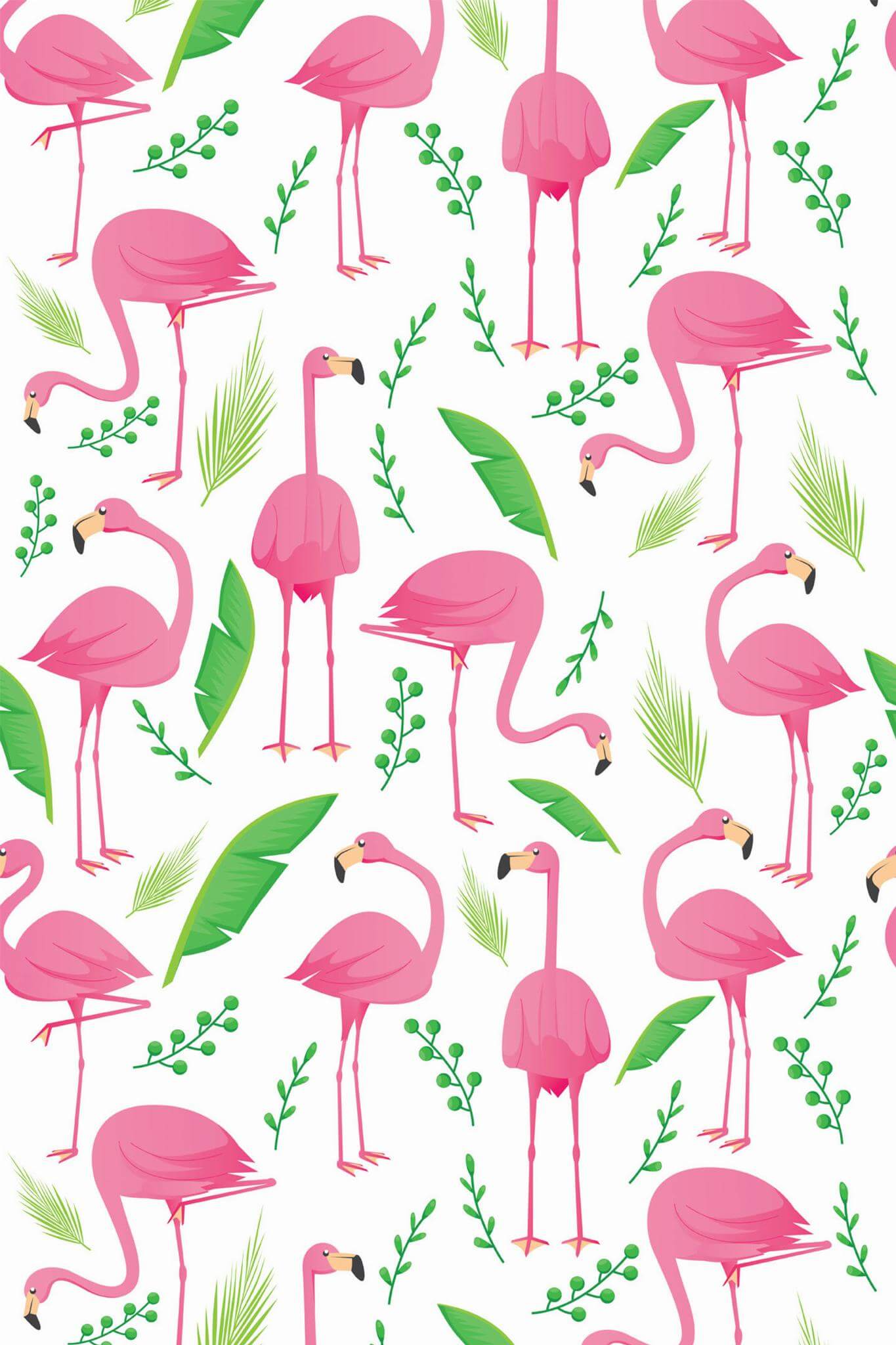 Pink Flamingo Peel and Stick Wallpaper