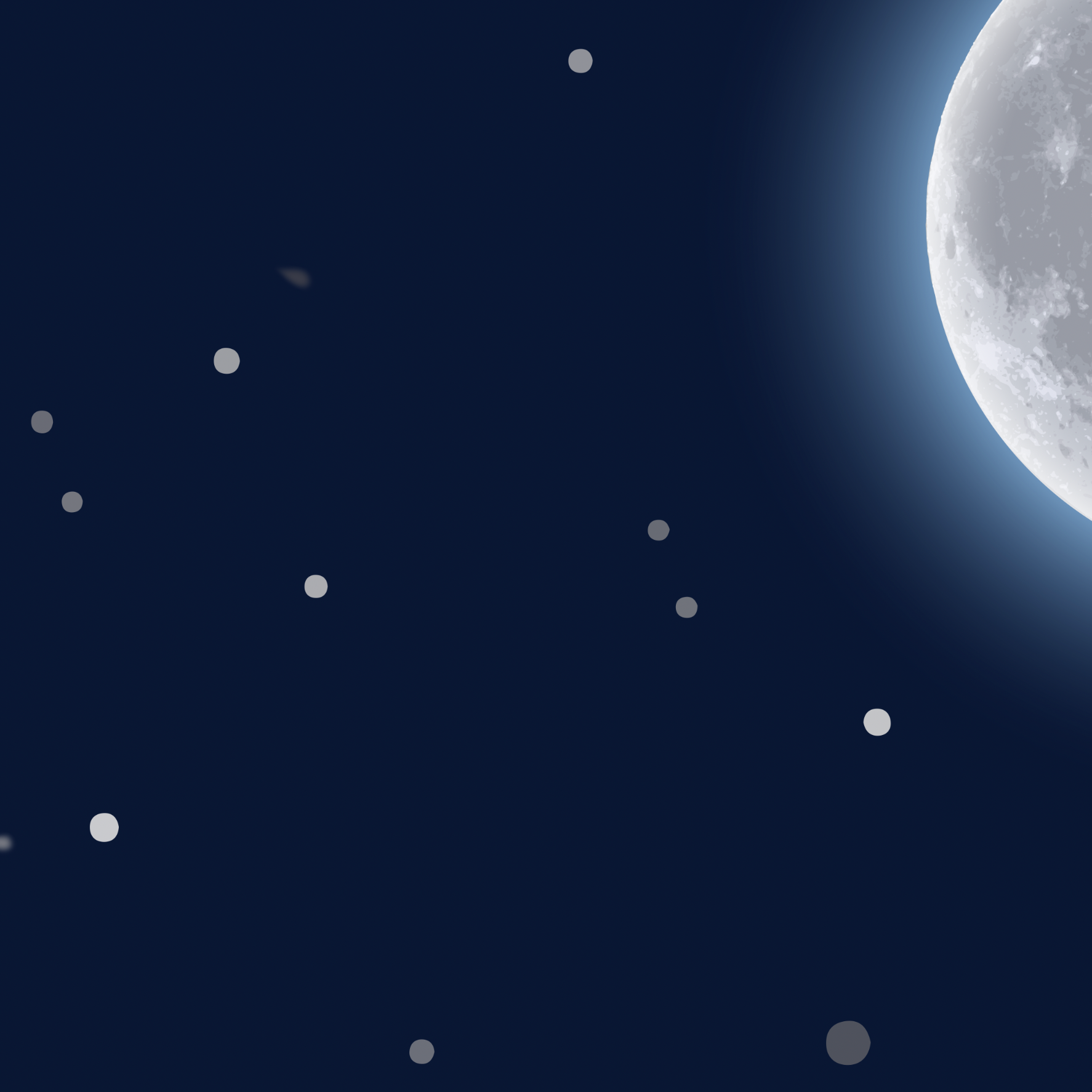 Starry night peel and stick wallpaper