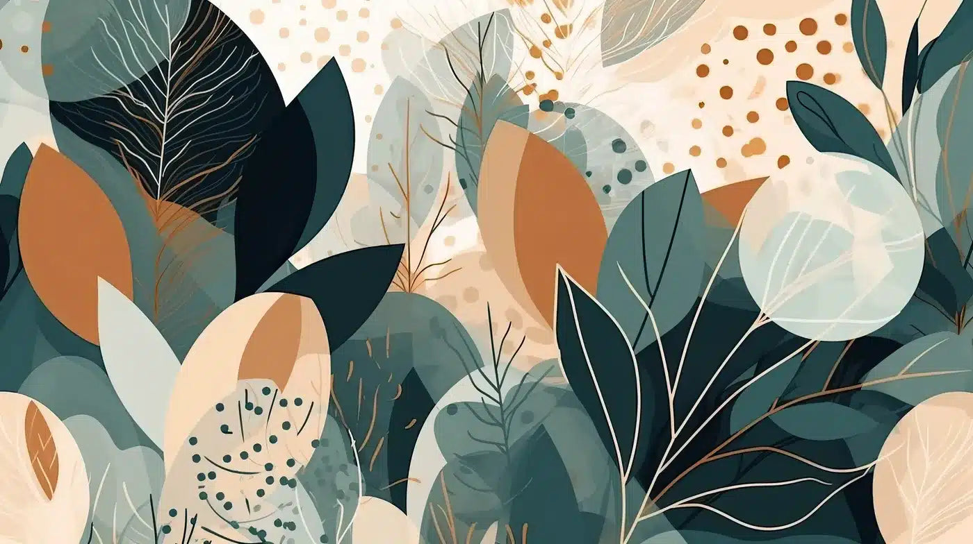 Abstract autumn foliage wallpaper