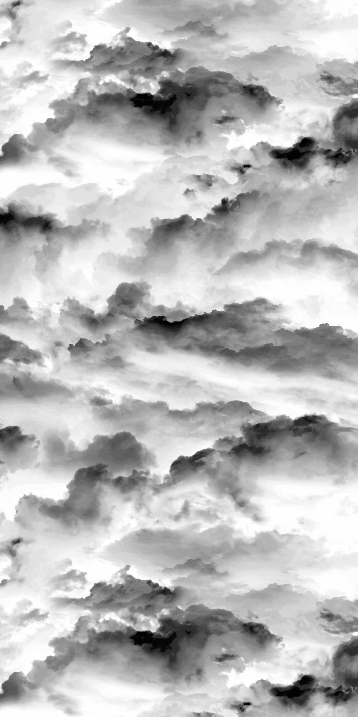 Black & White Beautiful Abstract Cloud Wallpaper