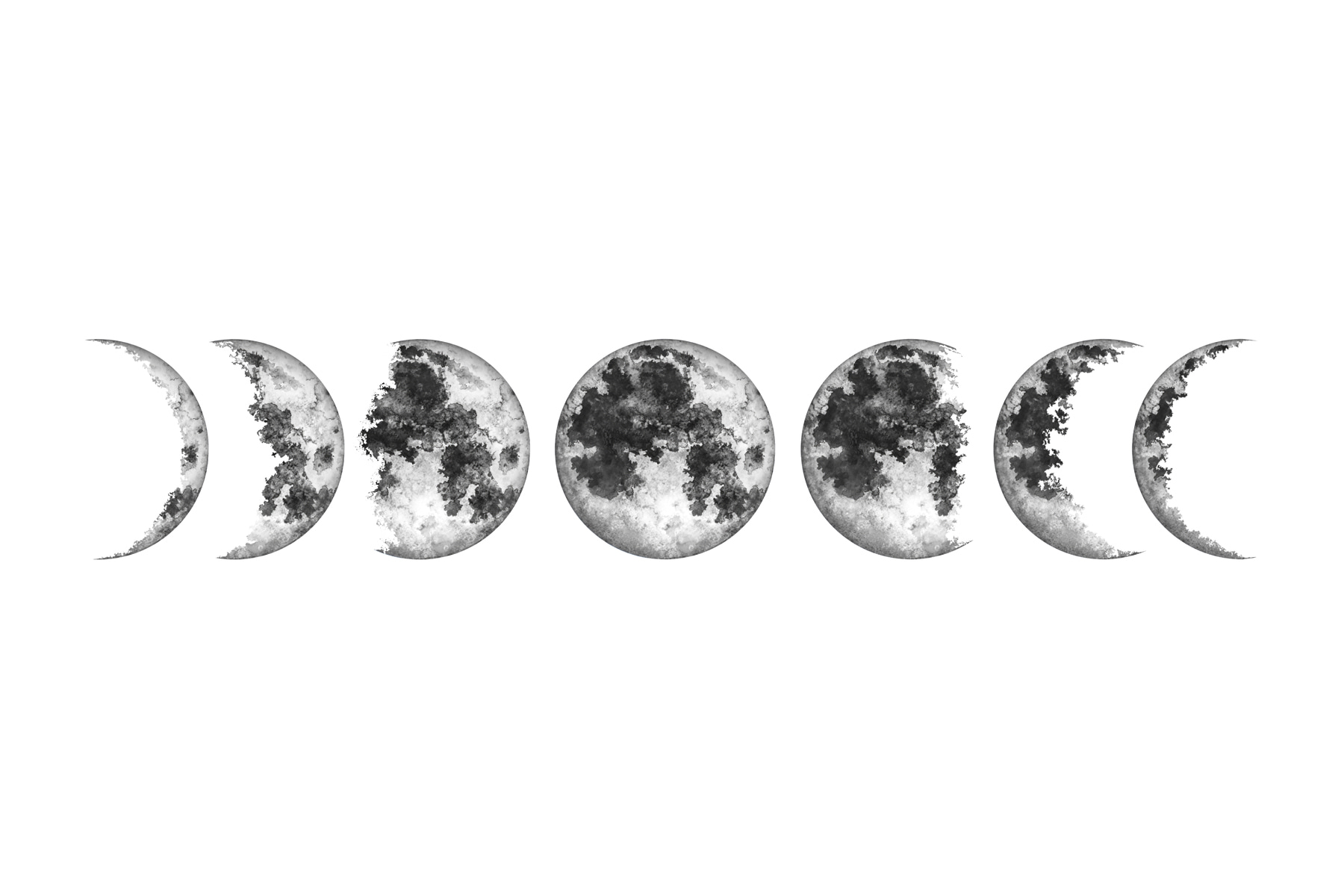 Wall Mural Photo Wallpaper Moon phases