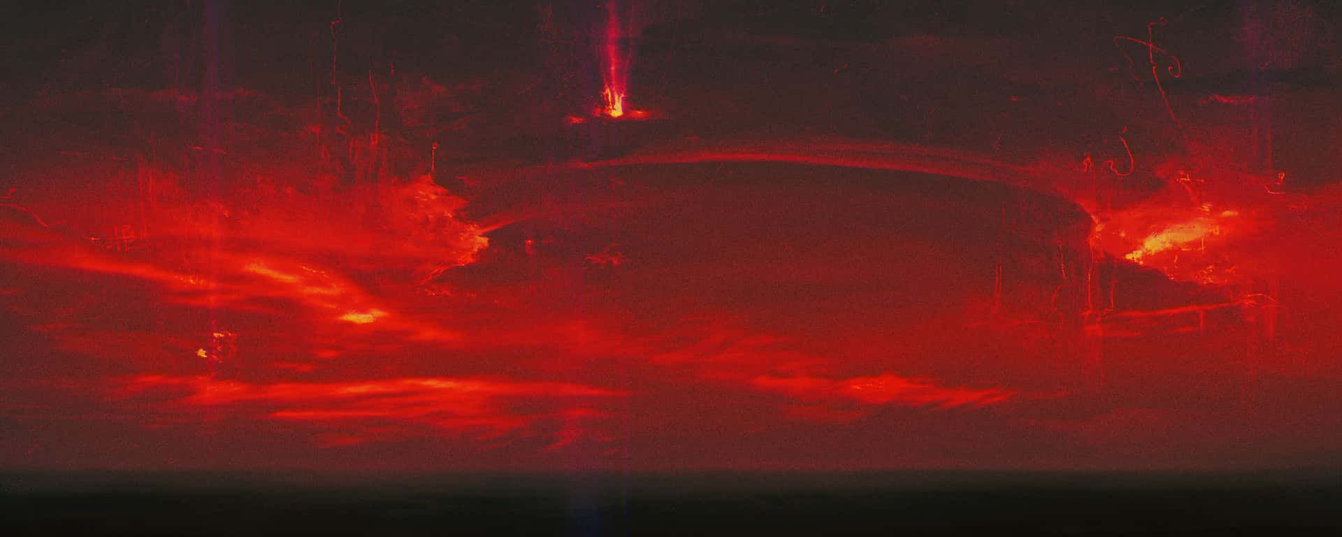 Hot Lava Red Ultra Wide HD Wallpaper