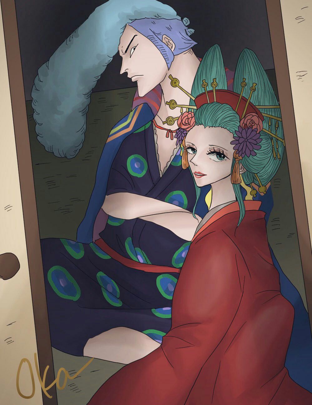 Denjiro and Hiyori