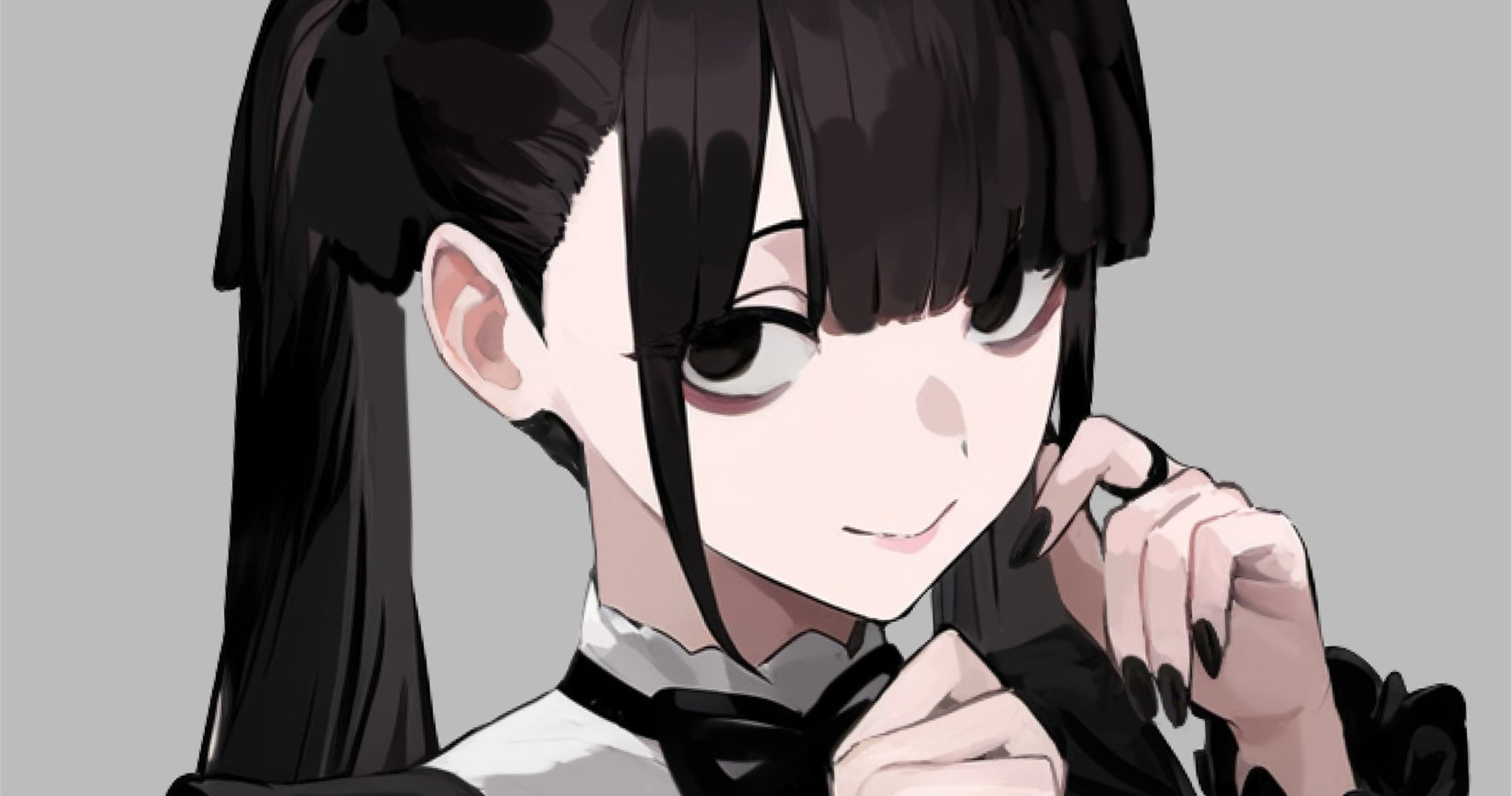 Black Eyes Smile Gothic HD Wallpaper