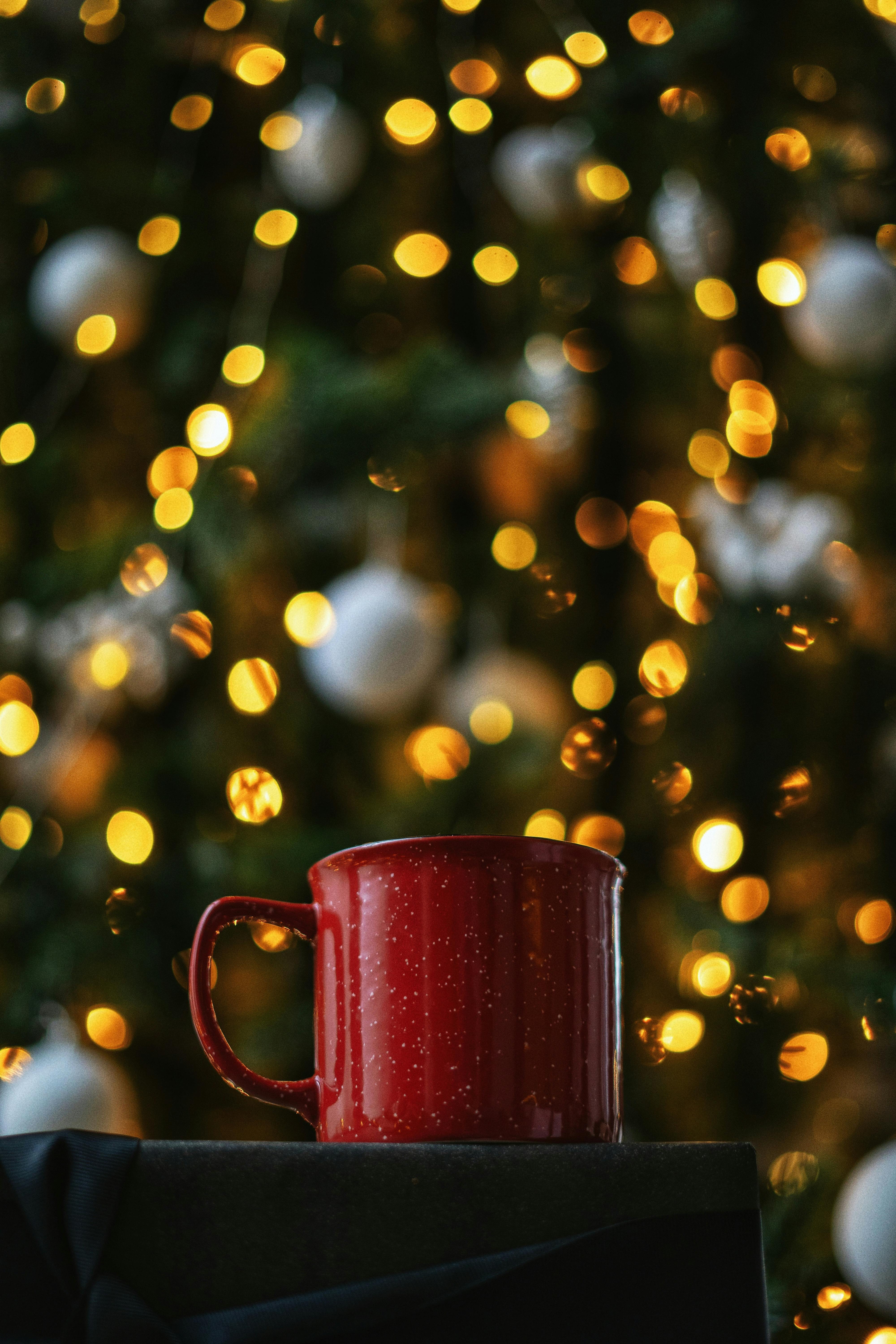 Red Cup with a Christmas Tree in