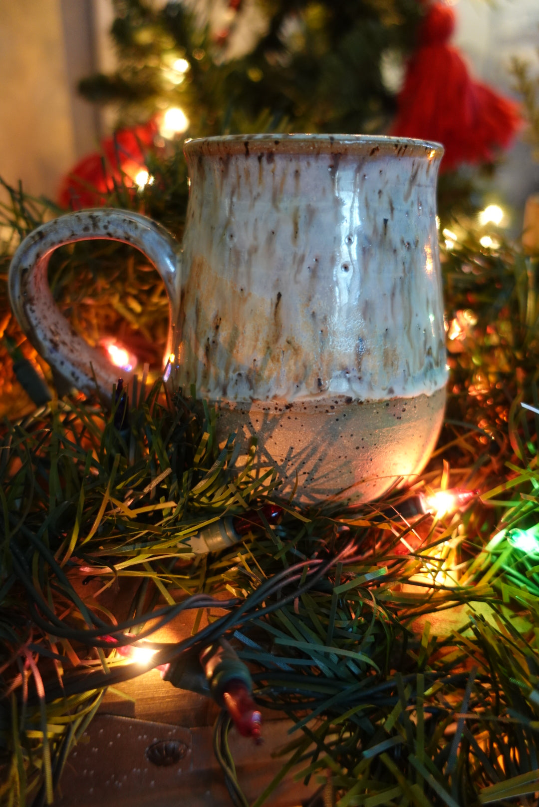 Festive Lights Snowman Mug