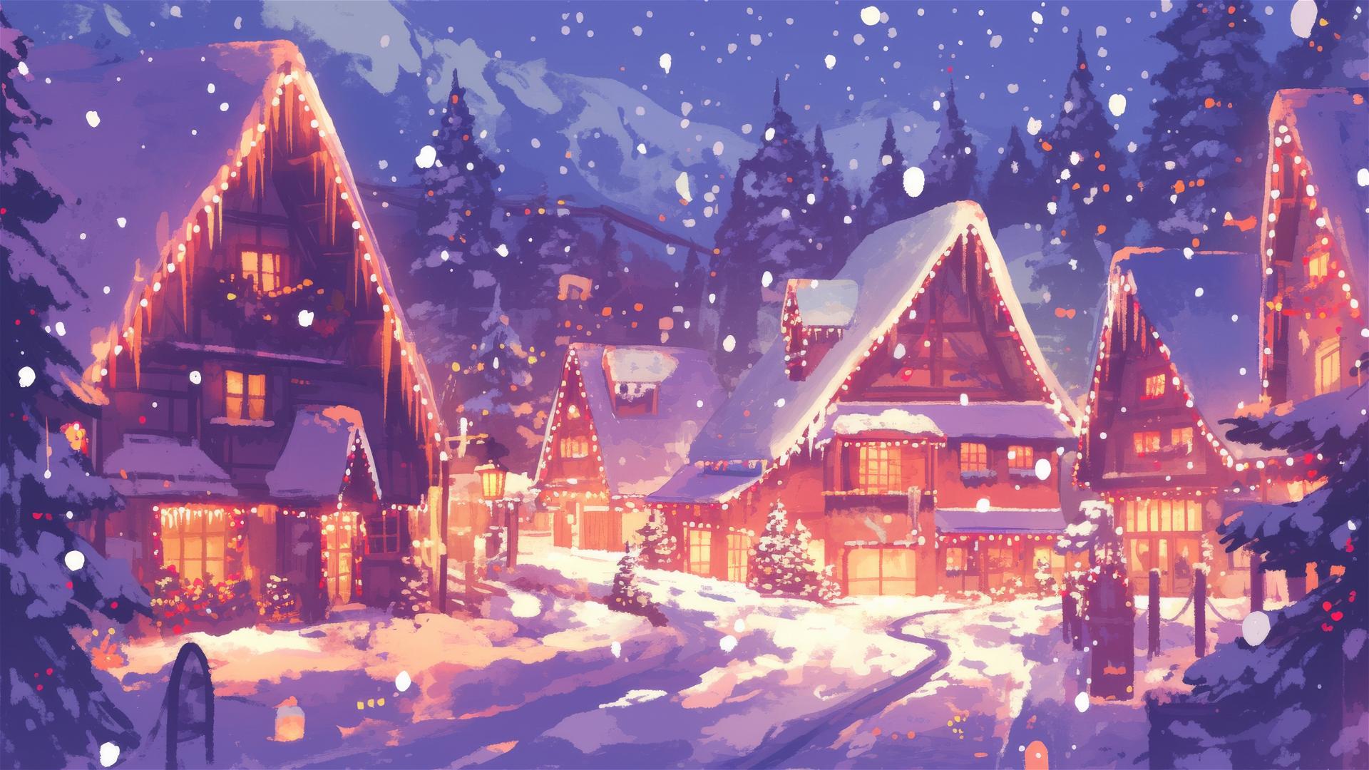 4K HD Wallpaper: winter setting