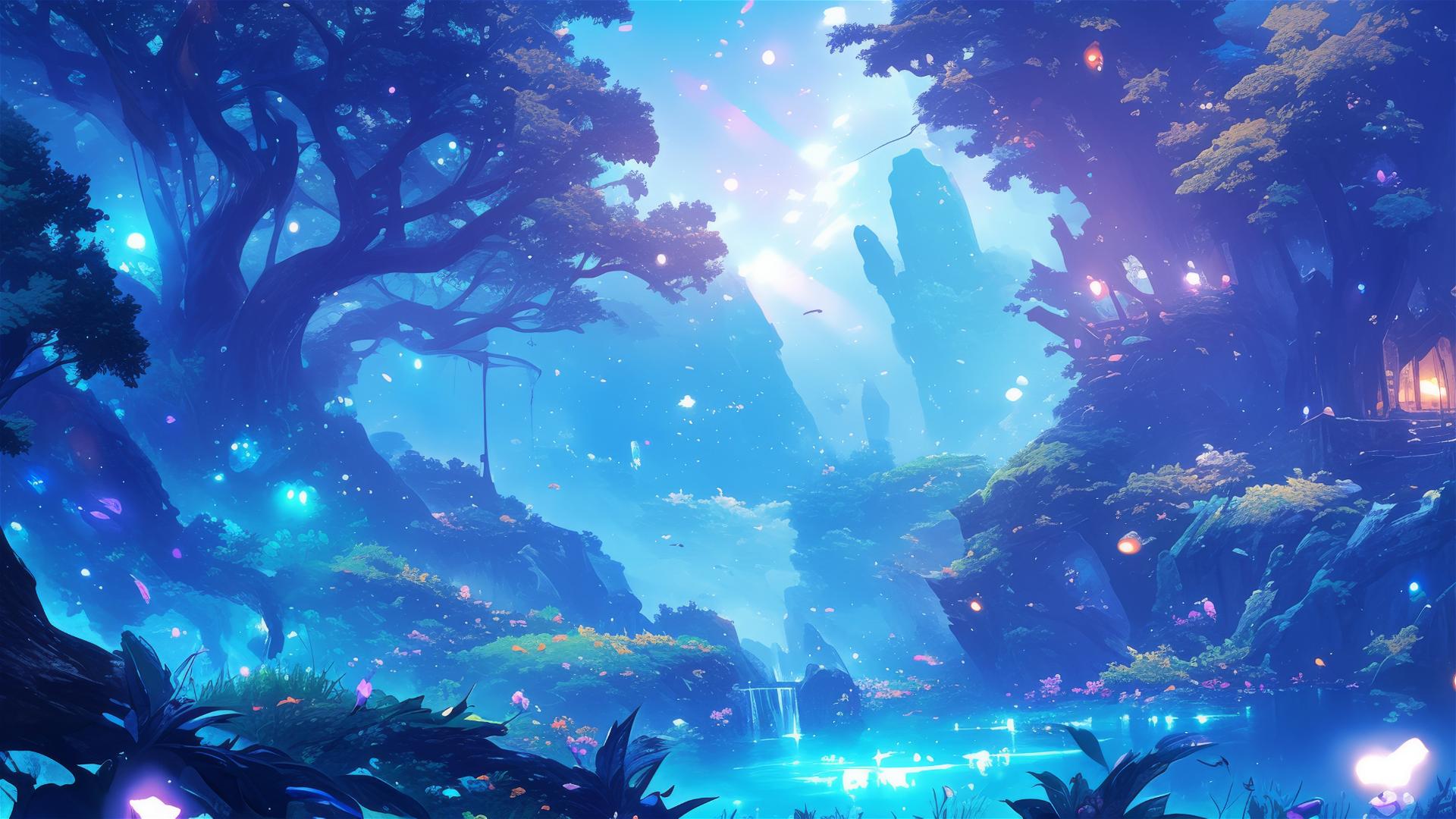 4K HD Wallpaper: fantasy winter setting