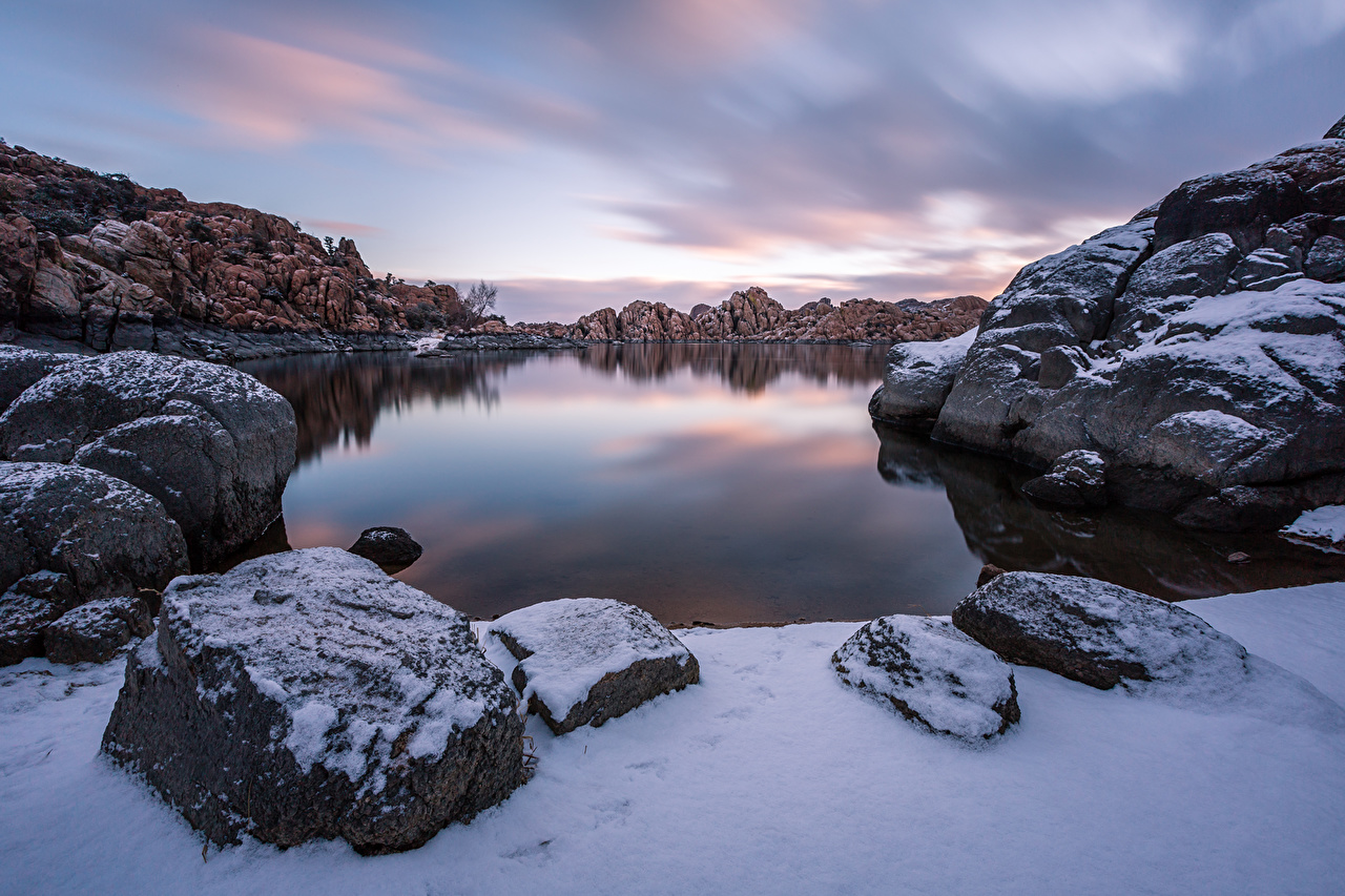 USA Watson Lake Prescott Arizona Winter