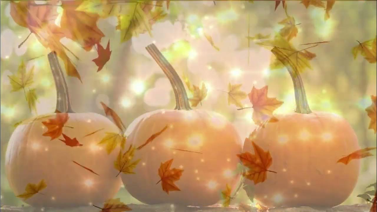 Fall Ambience. Falling Leaves