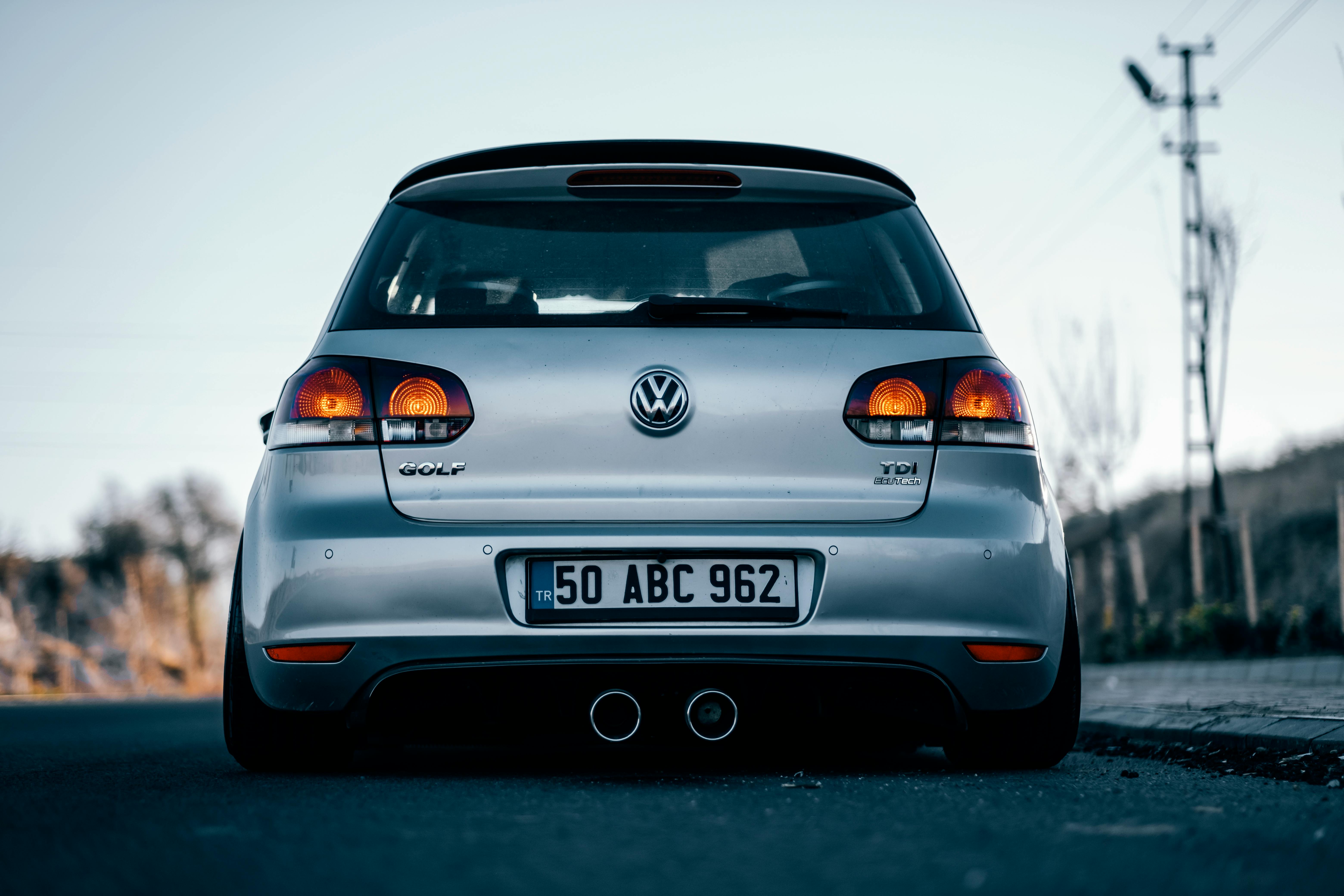 Photo of a Blue Volkswagen Golf R