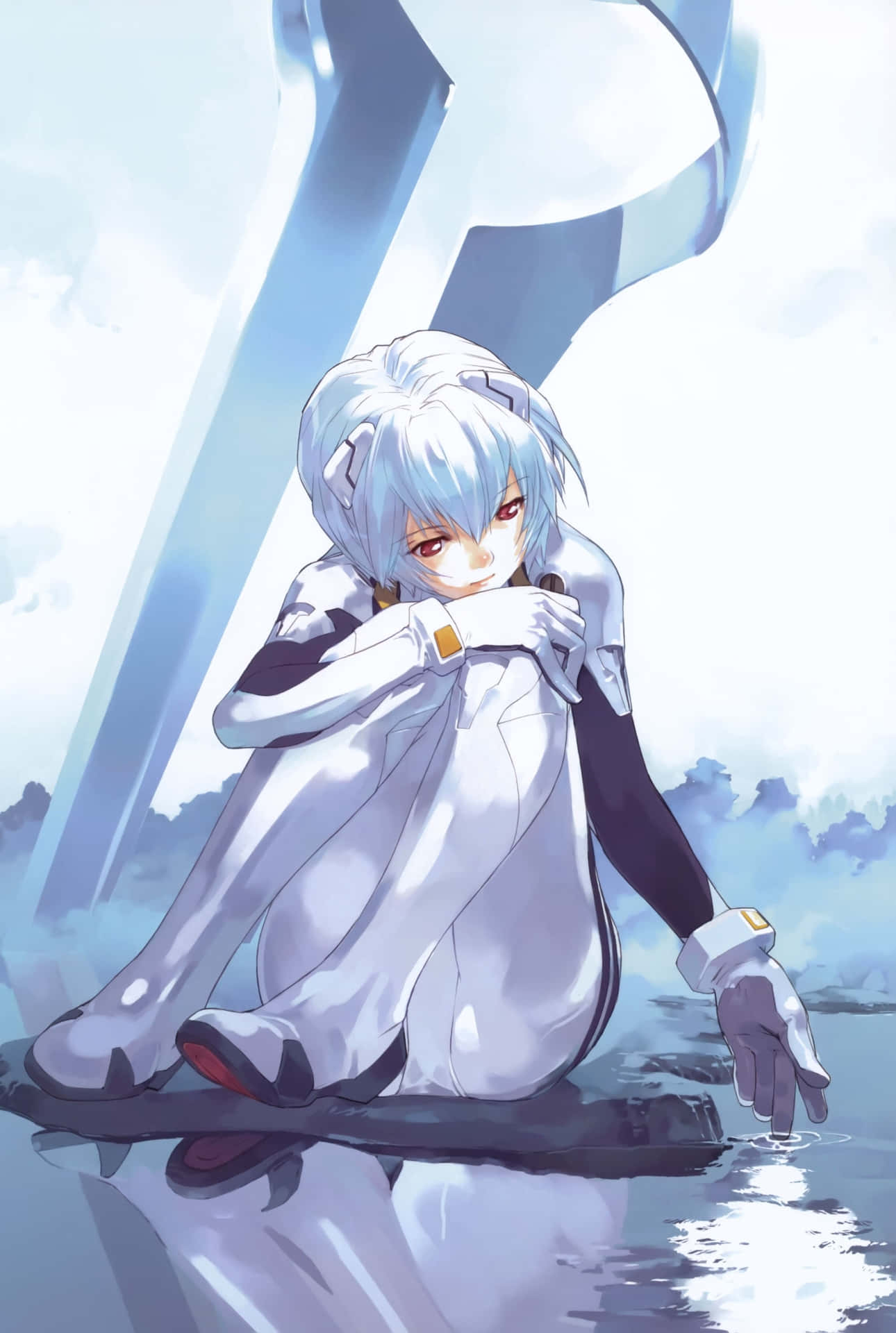 Download Rei Ayanami in a Mystical Pose