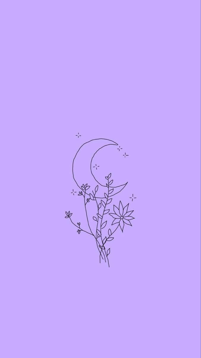 Kawaii Purple HD Wallpaper