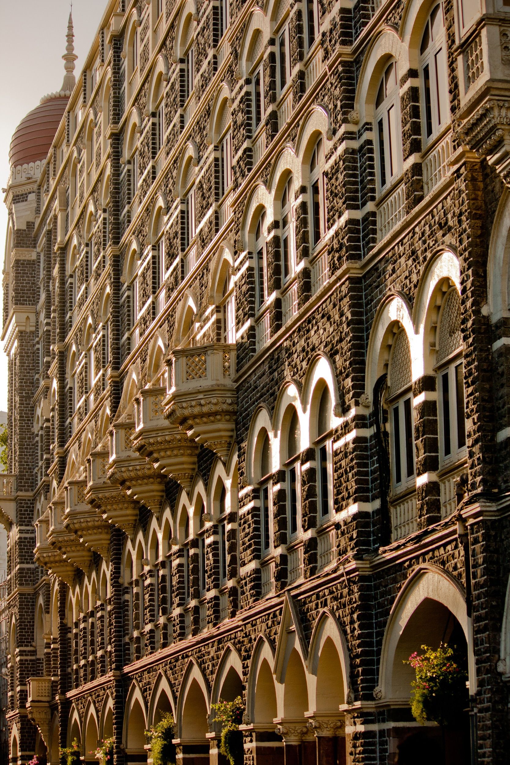 taj mahal hotel, mumbai, bombay, facade