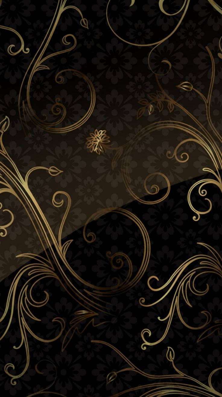 Black And Gold HD Wallpaper