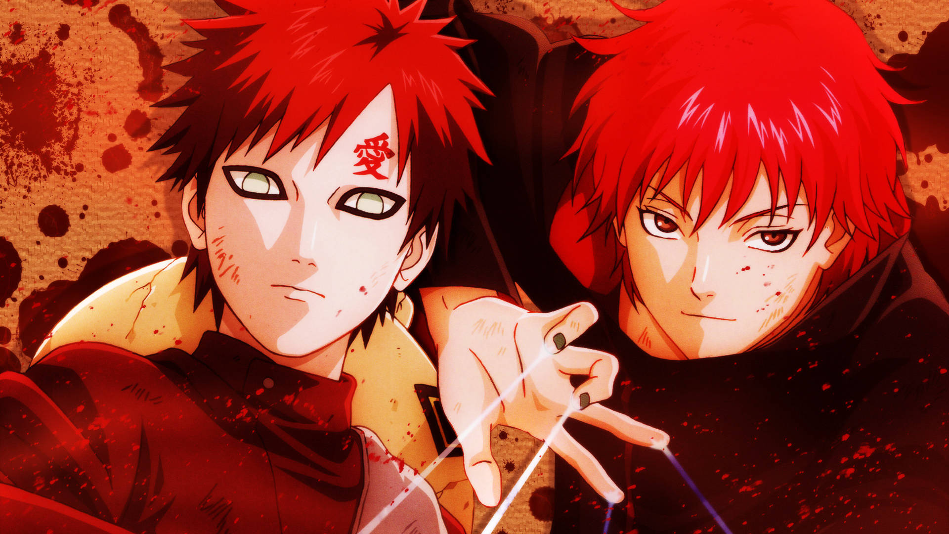 Sasori And Gaara Clash In Intense