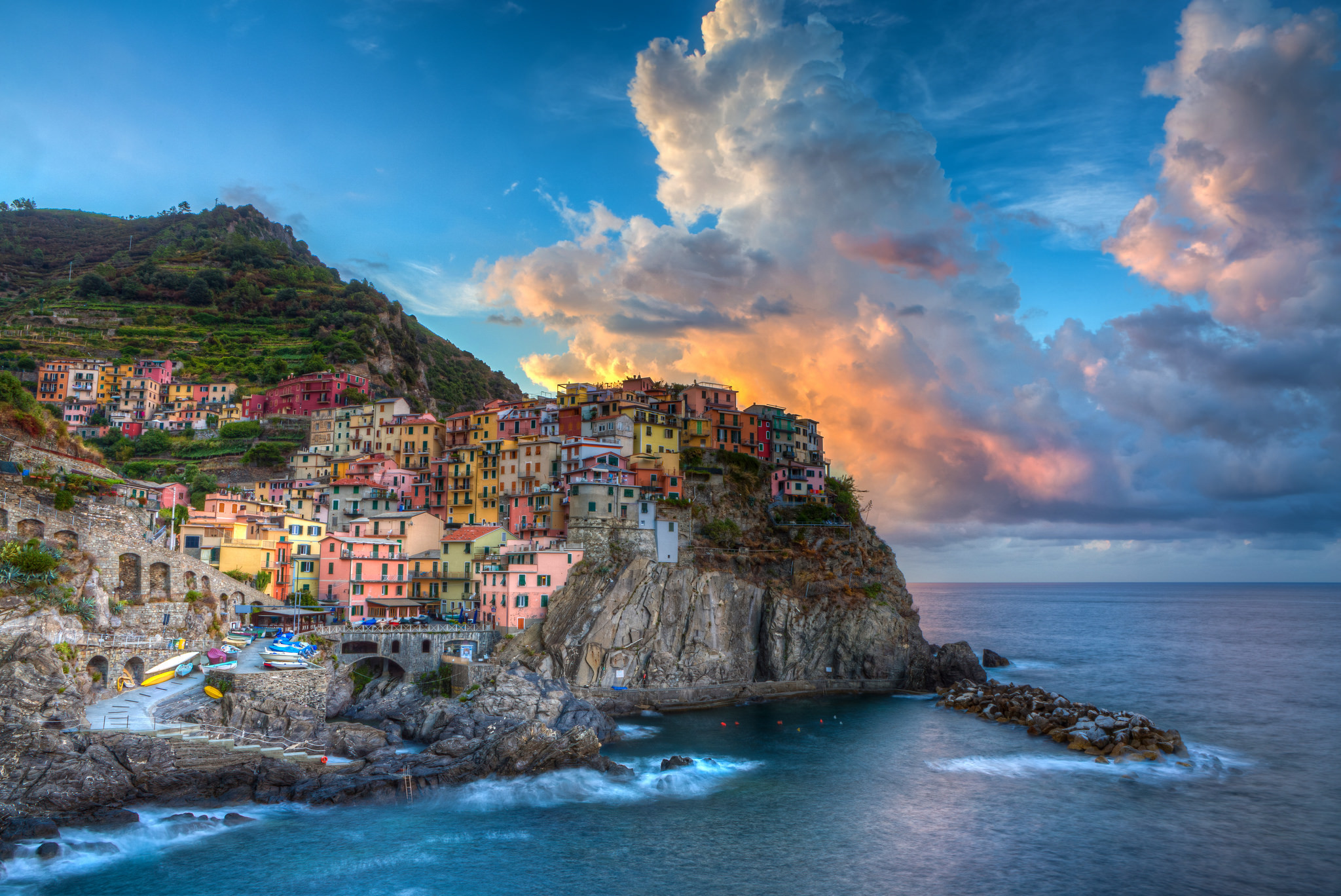 Italy Man Made Manarola HD Wallpaper