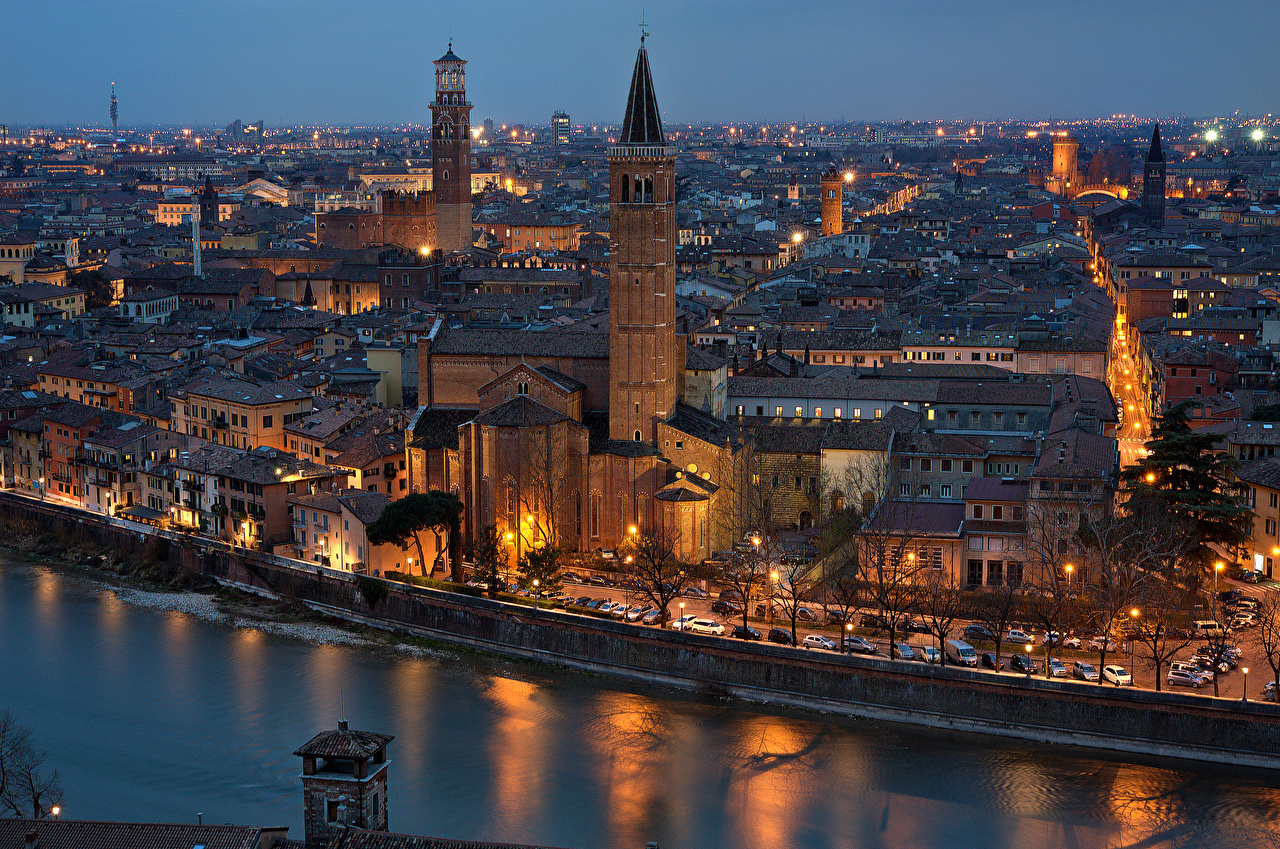 Desktop Wallpaper Verona Italy river