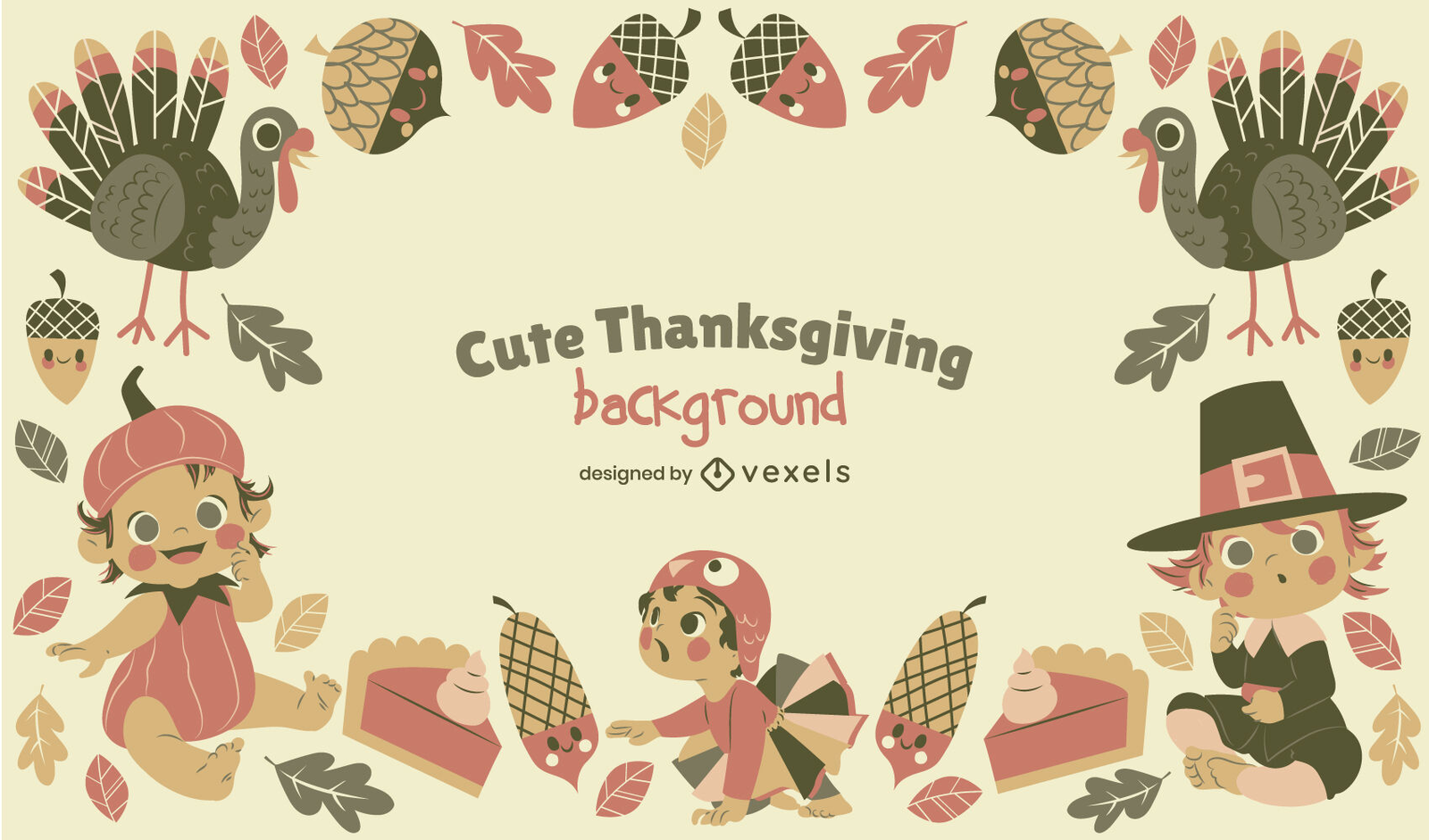 Children Thanksgiving Holiday Cute