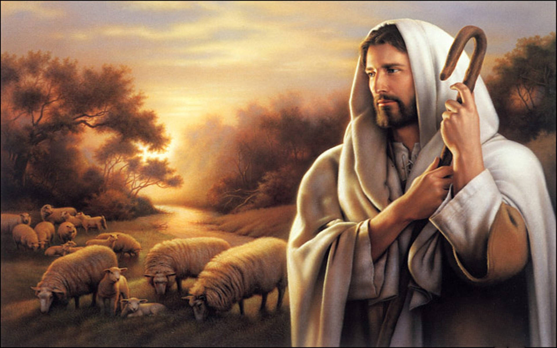Jesus the Good Shepherd Wallpaper