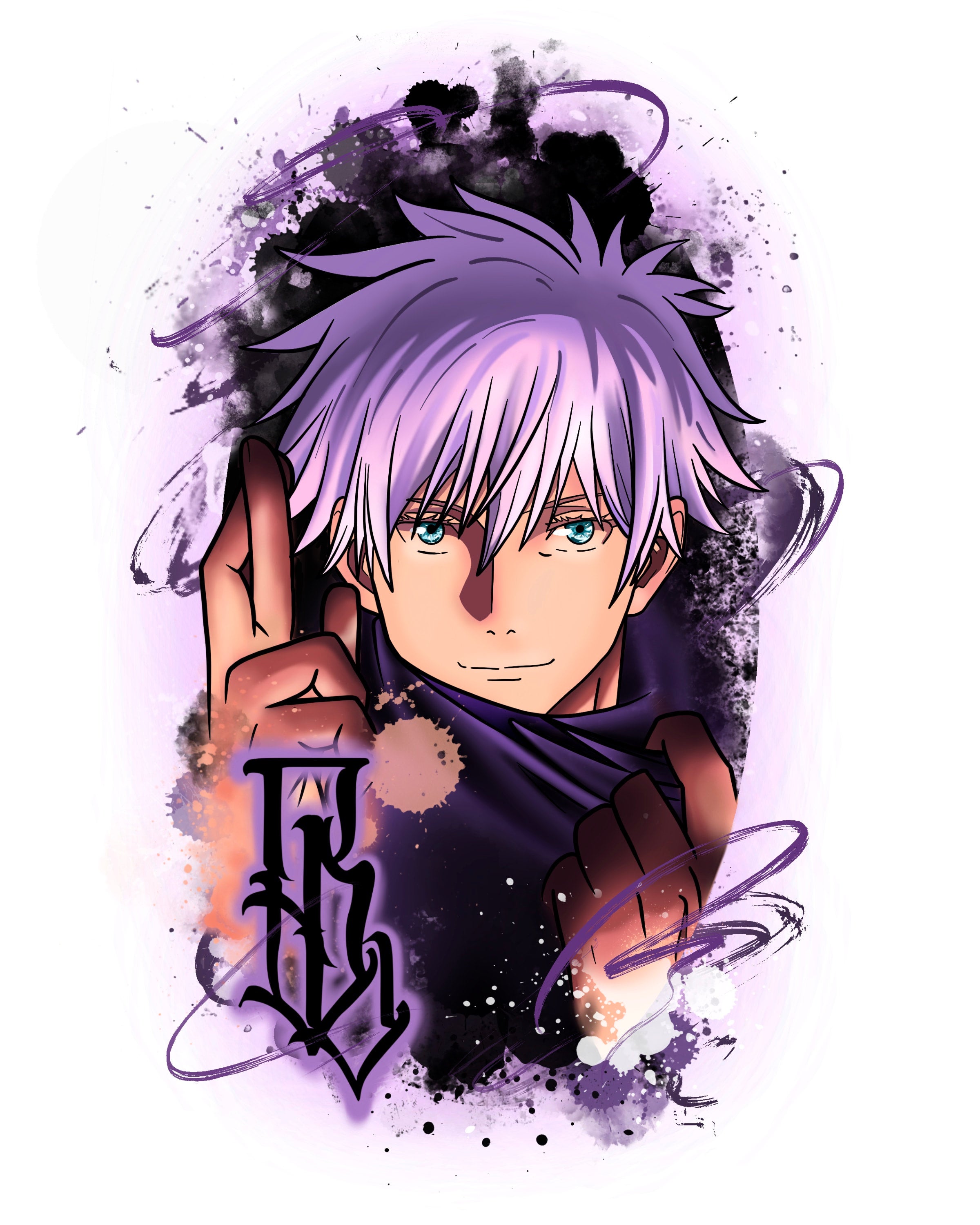 Gojo Infinite Void. Sprinkling magic