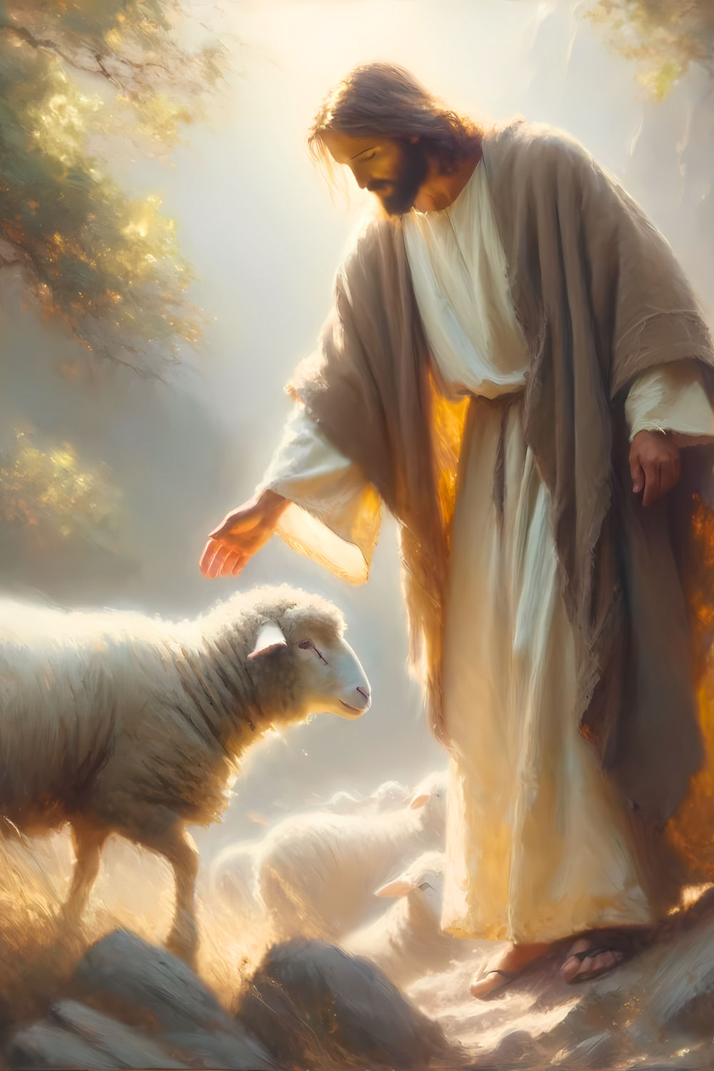Beautiful Jesus art wallpaper