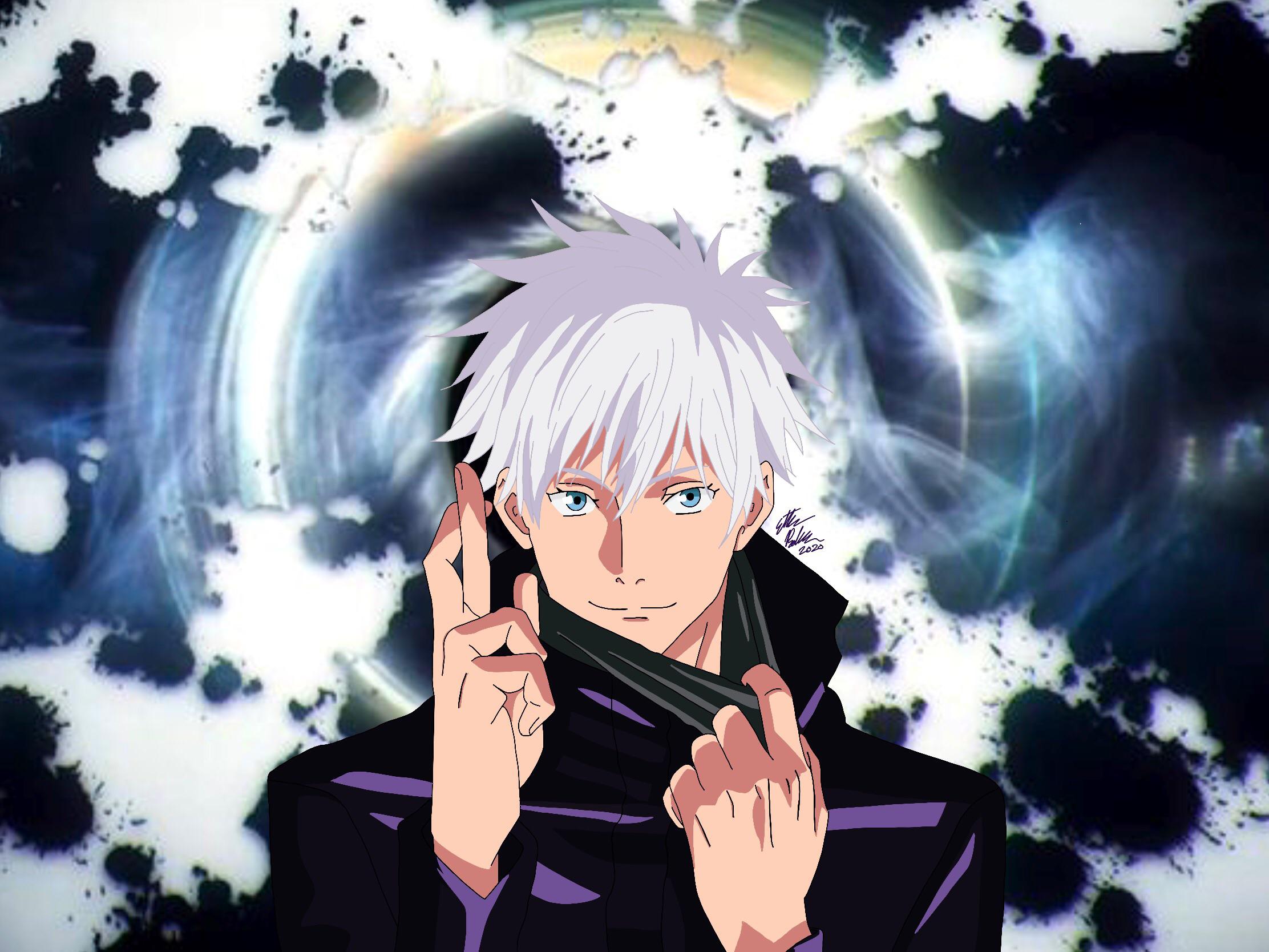 Decided to draw my boi Gojo once again