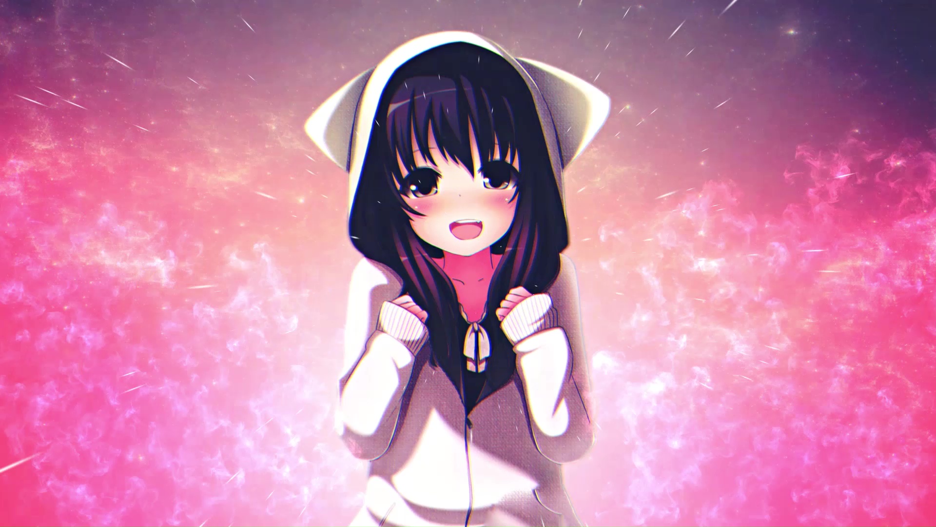 Happy Anime Girl Live Wallpaper