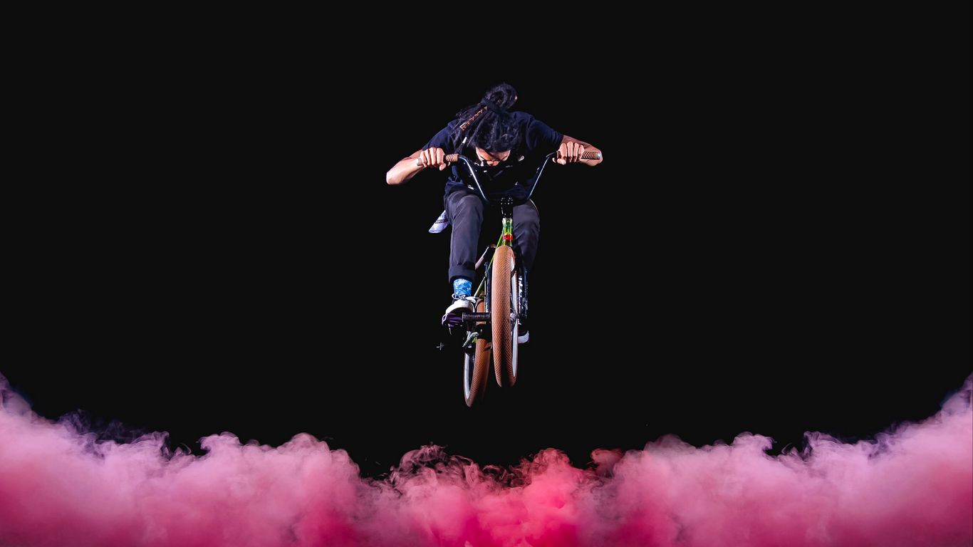 Download wallpaper 1366x768 bmx, bike