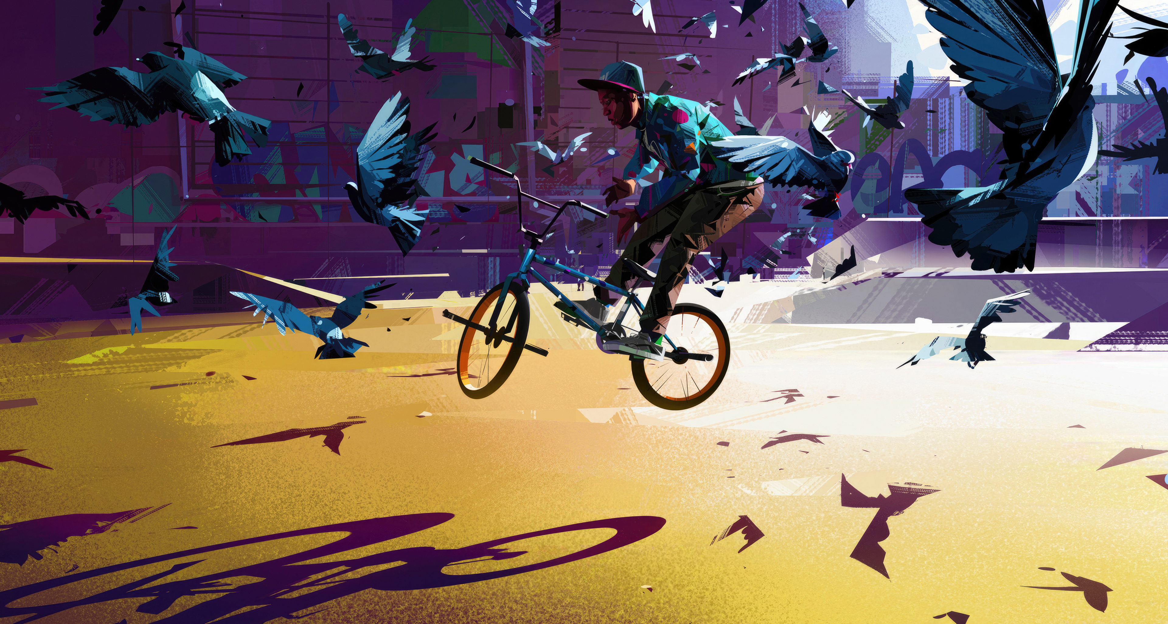 Bmx Rider City 4k Laptop HD