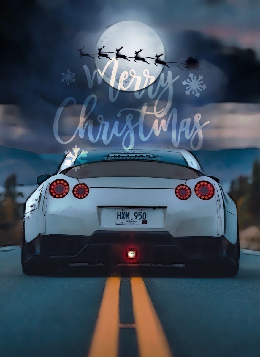 Merry JDM Christmas phone wallpaper