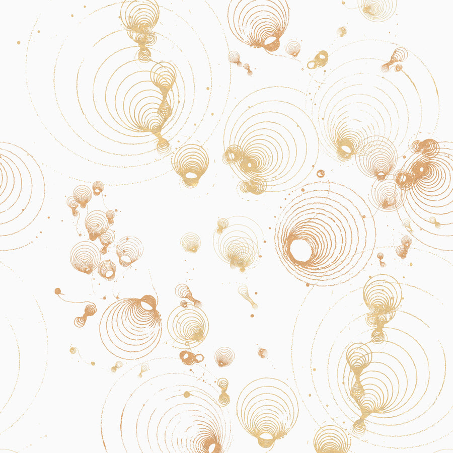 Spinning Top Silk Screened Wallpaper