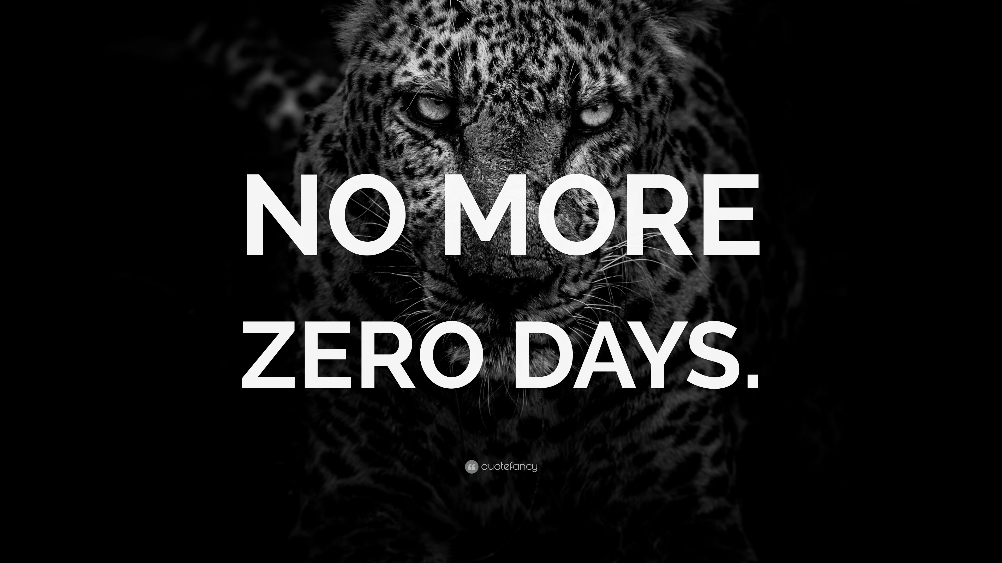 NO MORE ZERO DAYS.” Wallpaper