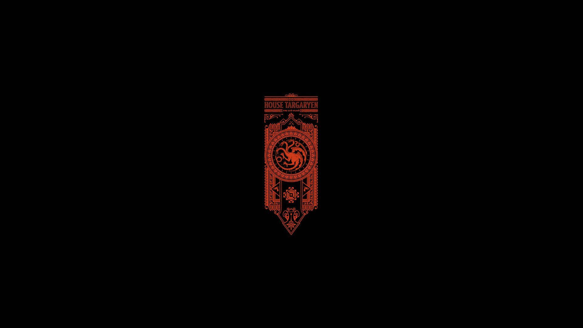 House Targaryen Red Banner Wallpaper
