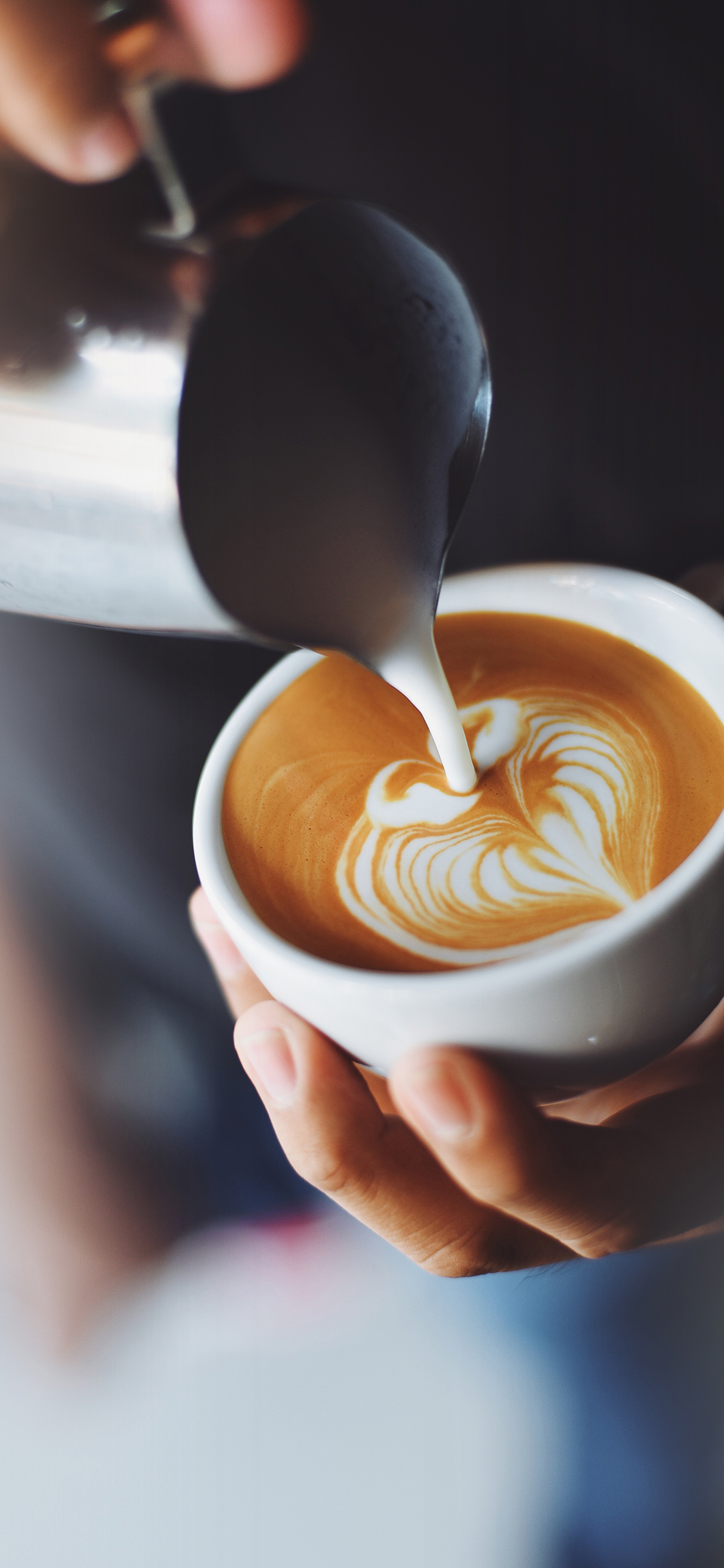Coffe Barista Art Bokeh Wallpaper