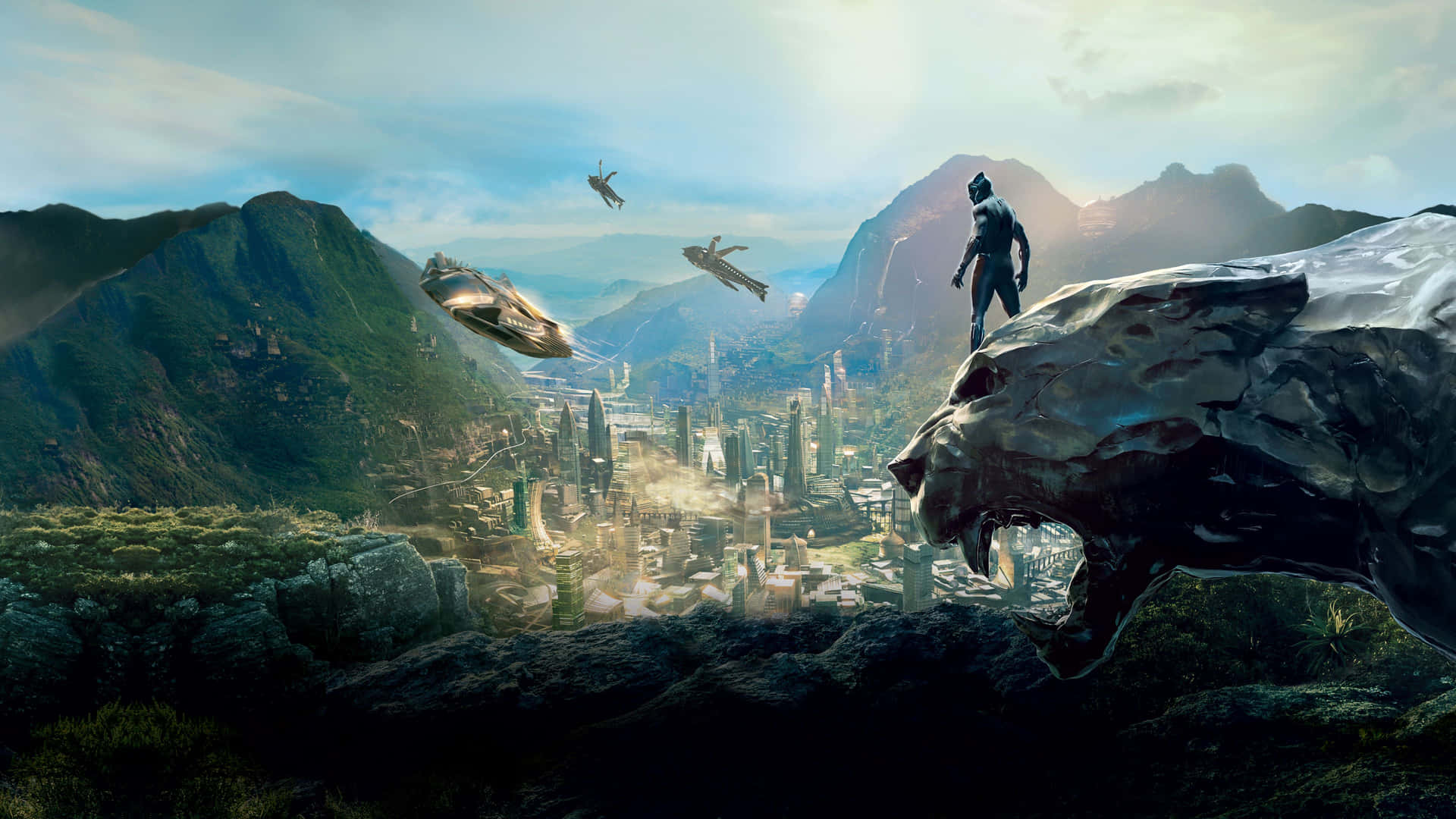 Black Panther Landscape Wallpaper