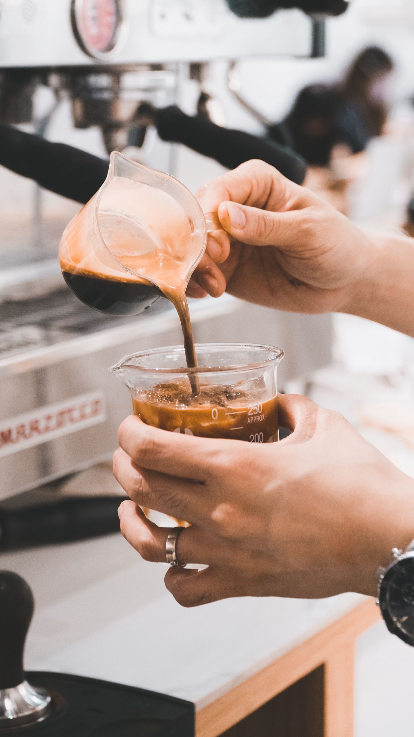 wallpaper 1350x2400 coffee, cup, hands