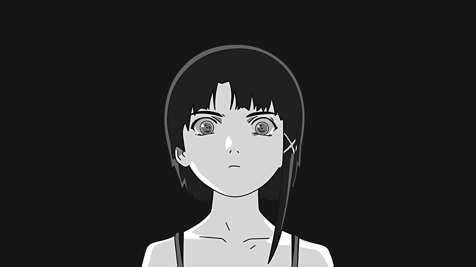 simple background, Lain Iwakura