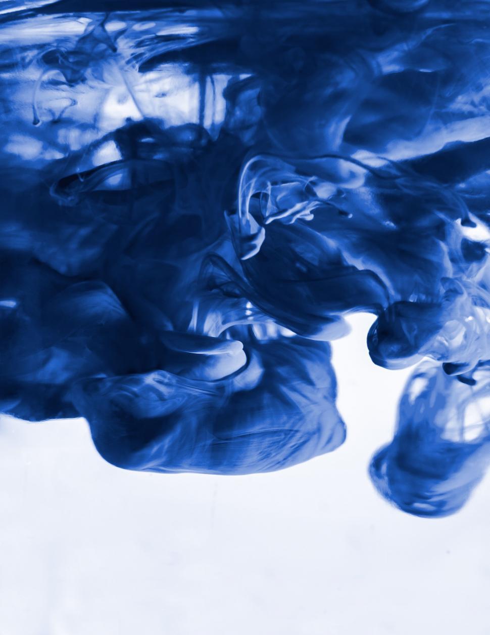of Blue Substance Floating