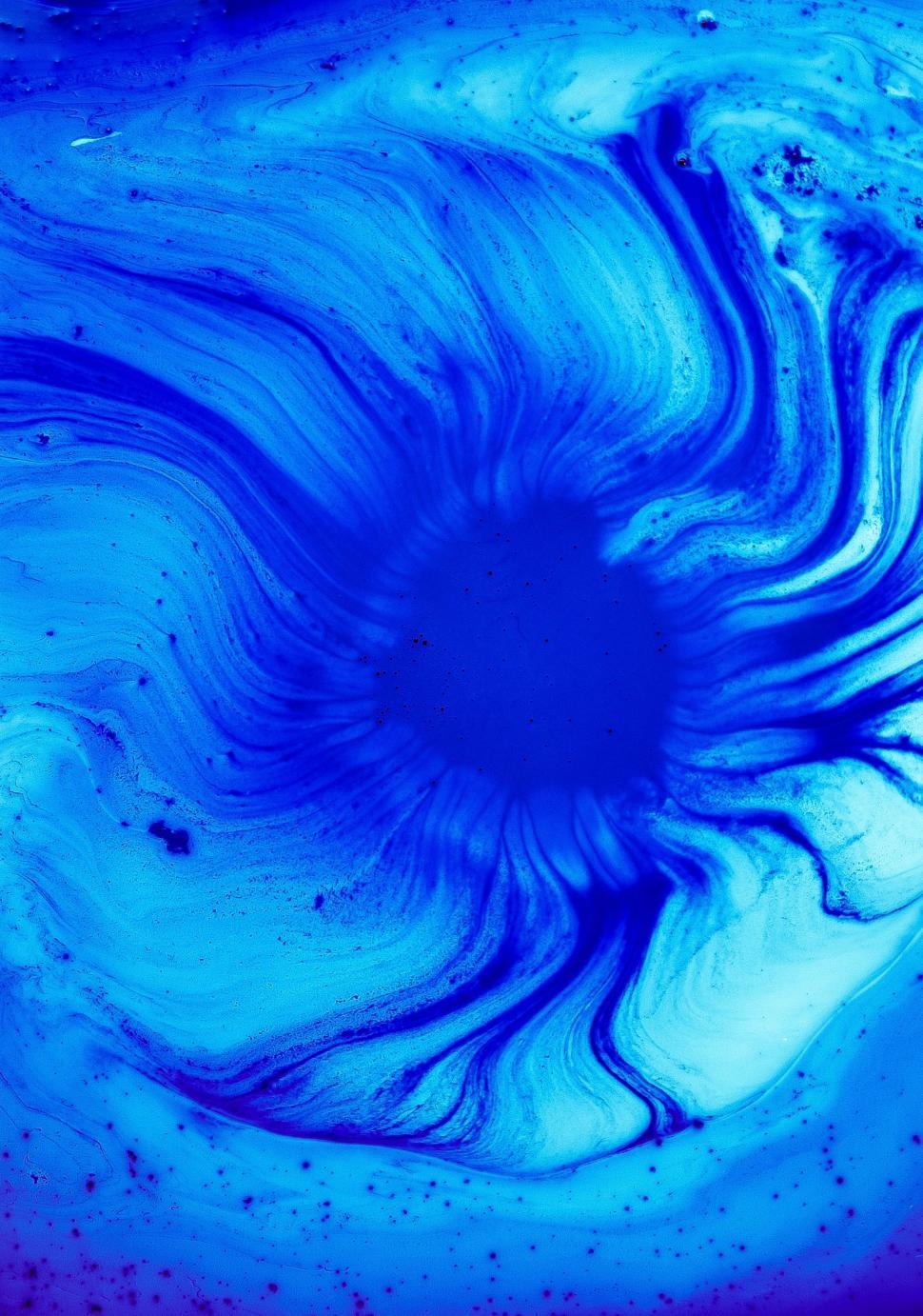 Close Up Of Blue And Black Substance