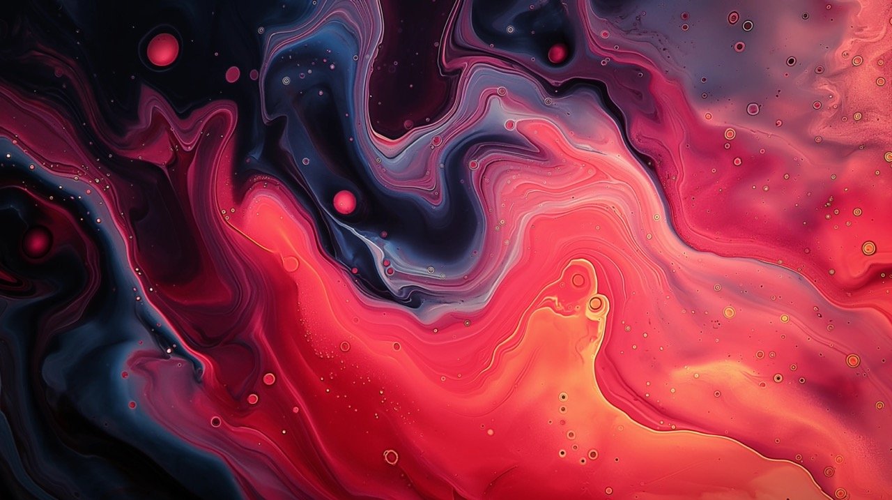 HD Wallpaper with Blue, Orange