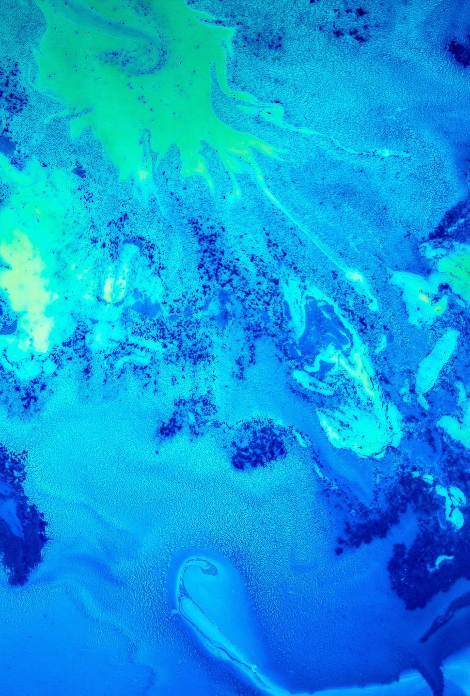 Blue and Yellow Substance