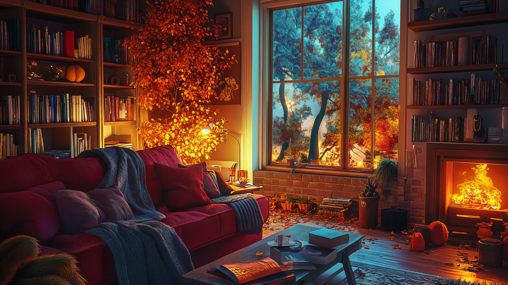 Cozy Autumn Vibes: 4K Ultra HD Living