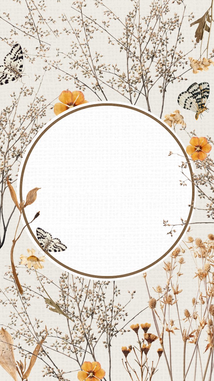 Aesthetic autumn flower phone wallpaper