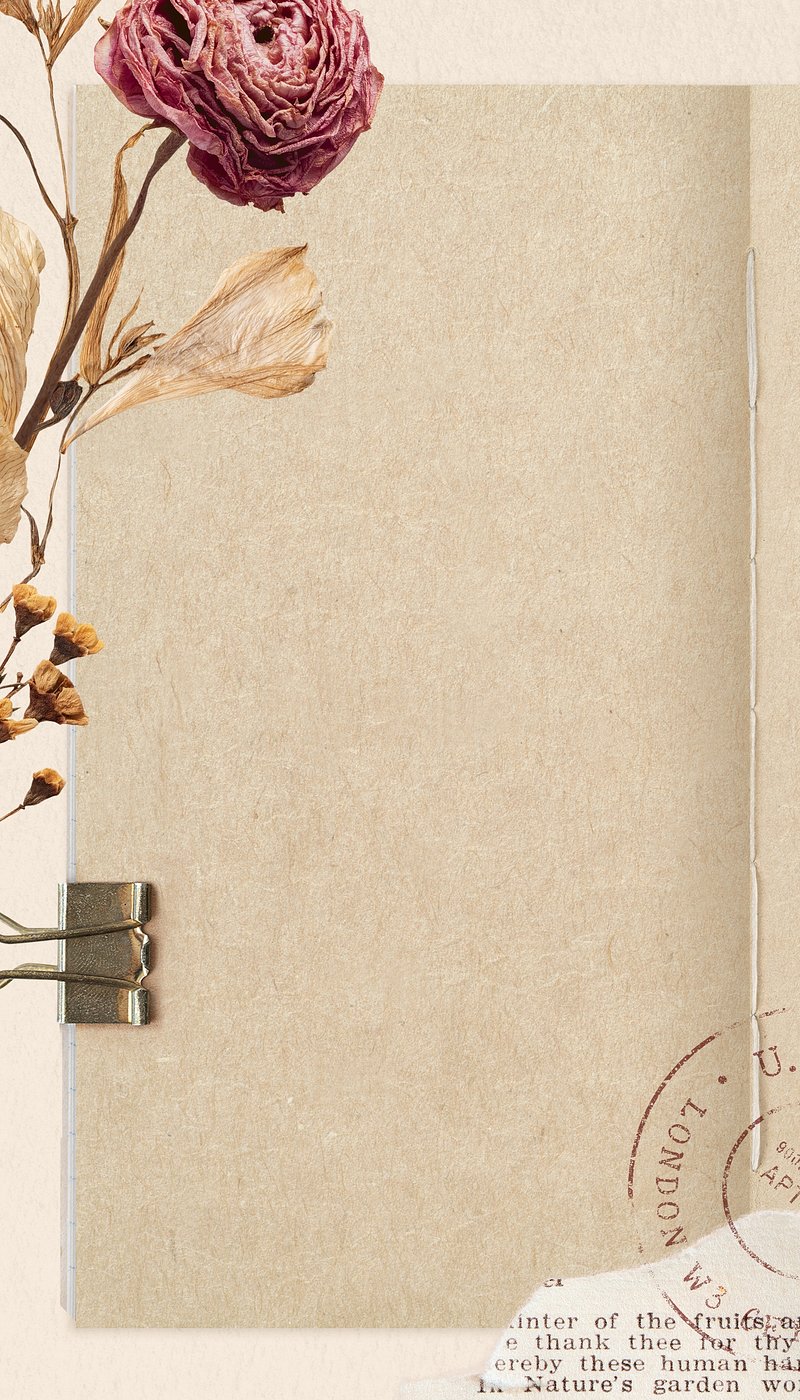 Autumn aesthetic background, vintage